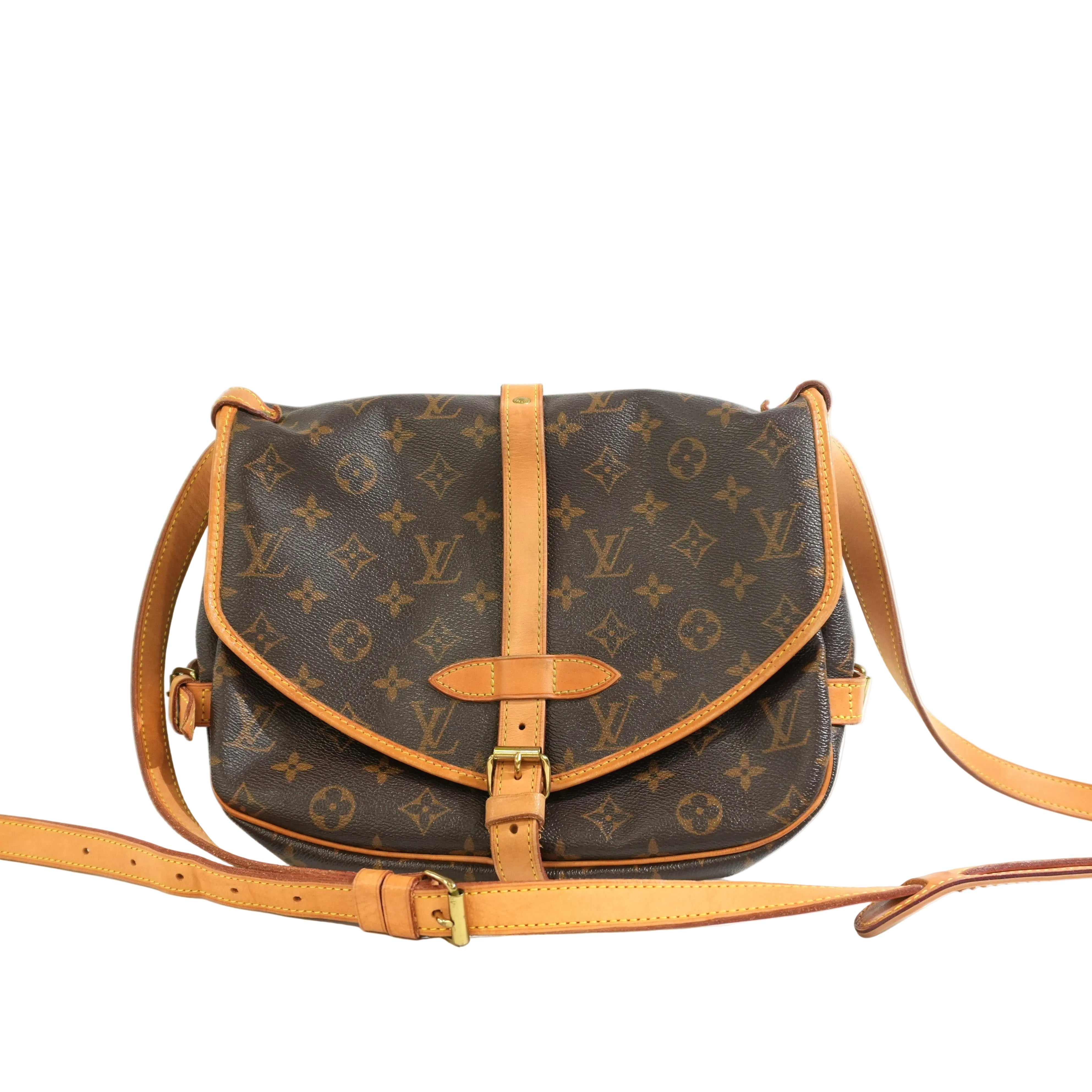 Pre-owned Louis Vuitton Monogram Saumur 30 Crossbody Bag