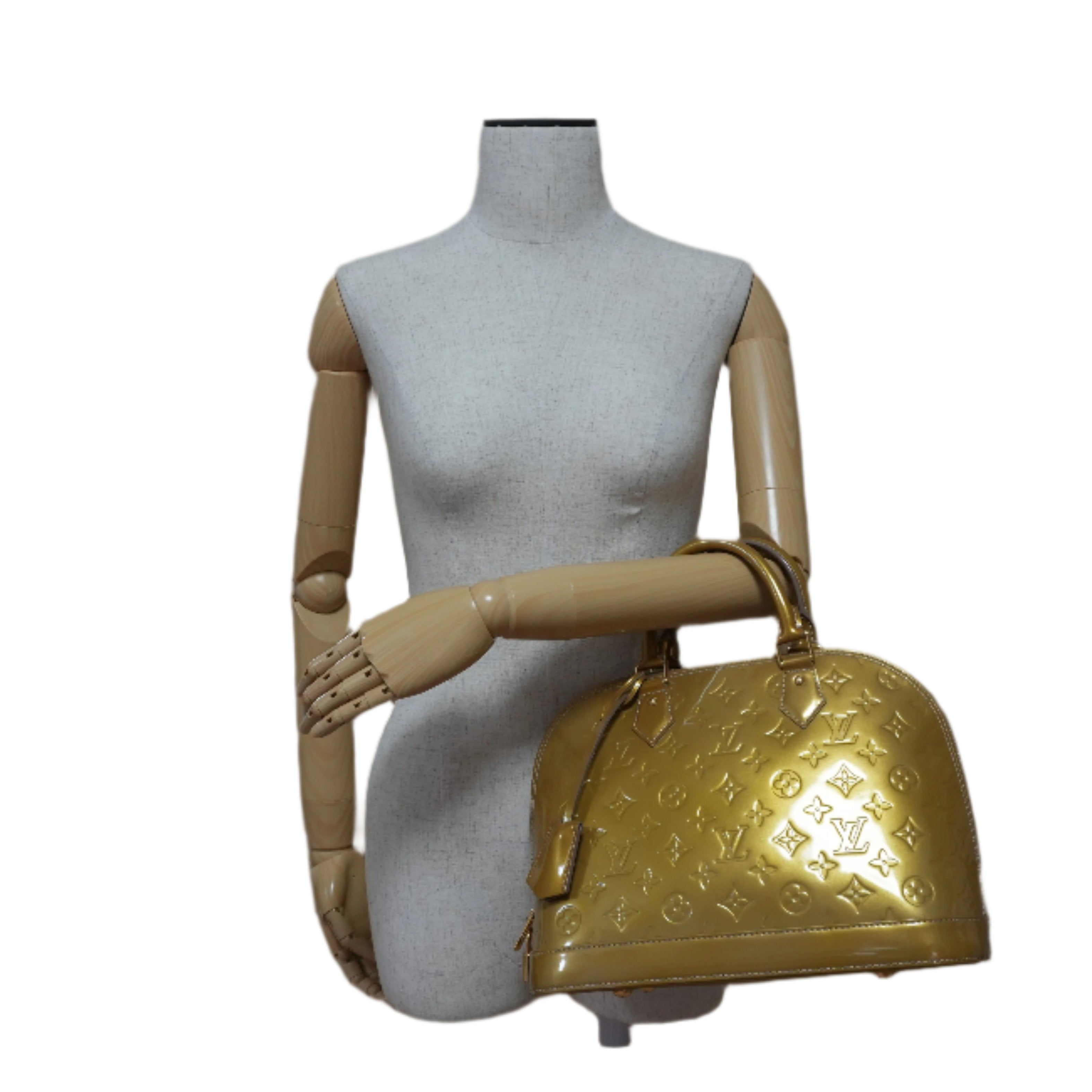 Louis Vuitton Vernis Alma PM Golden Yellow Used