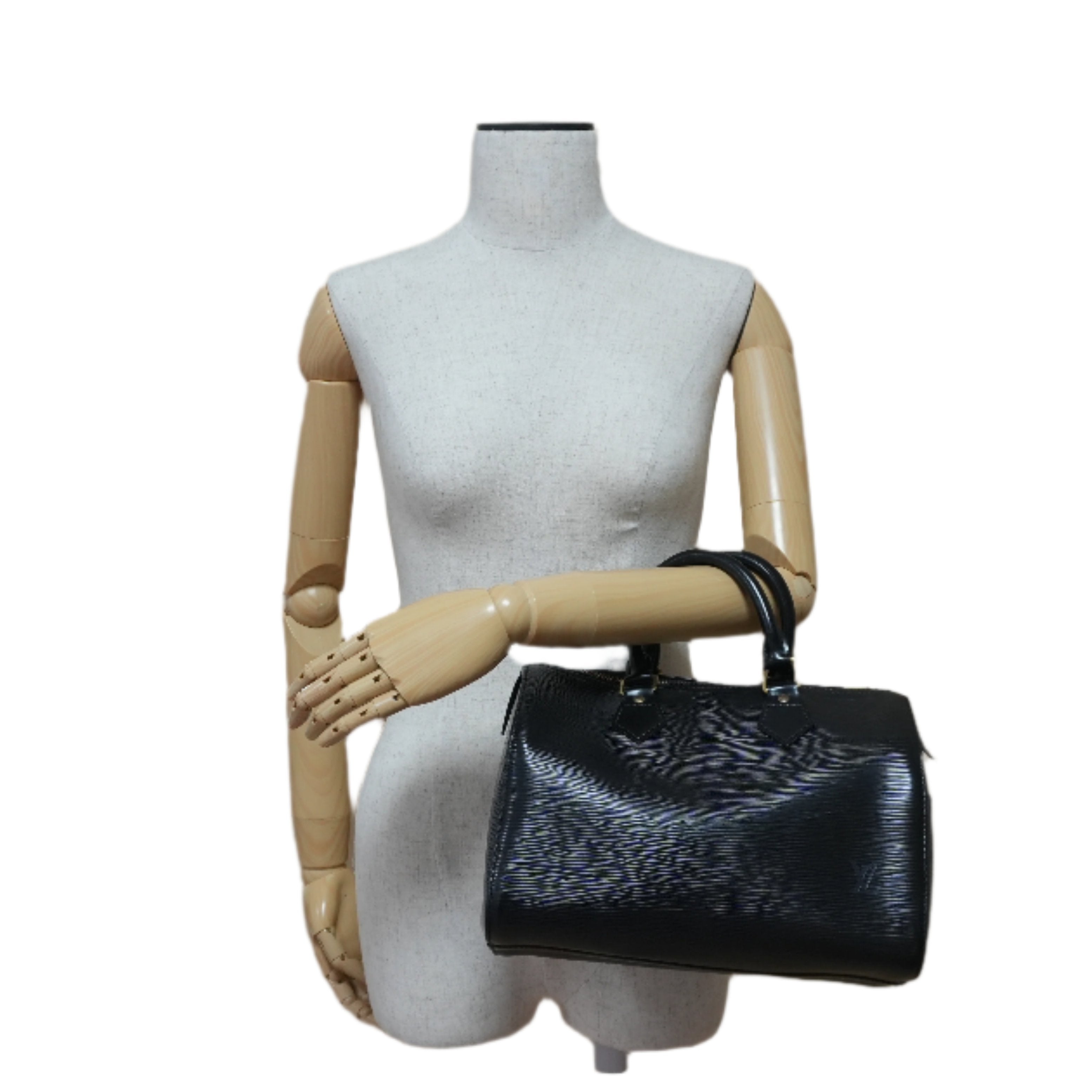 ルイヴィトン エピ スピーディ 25 ハンドバッグ ブラック 中古