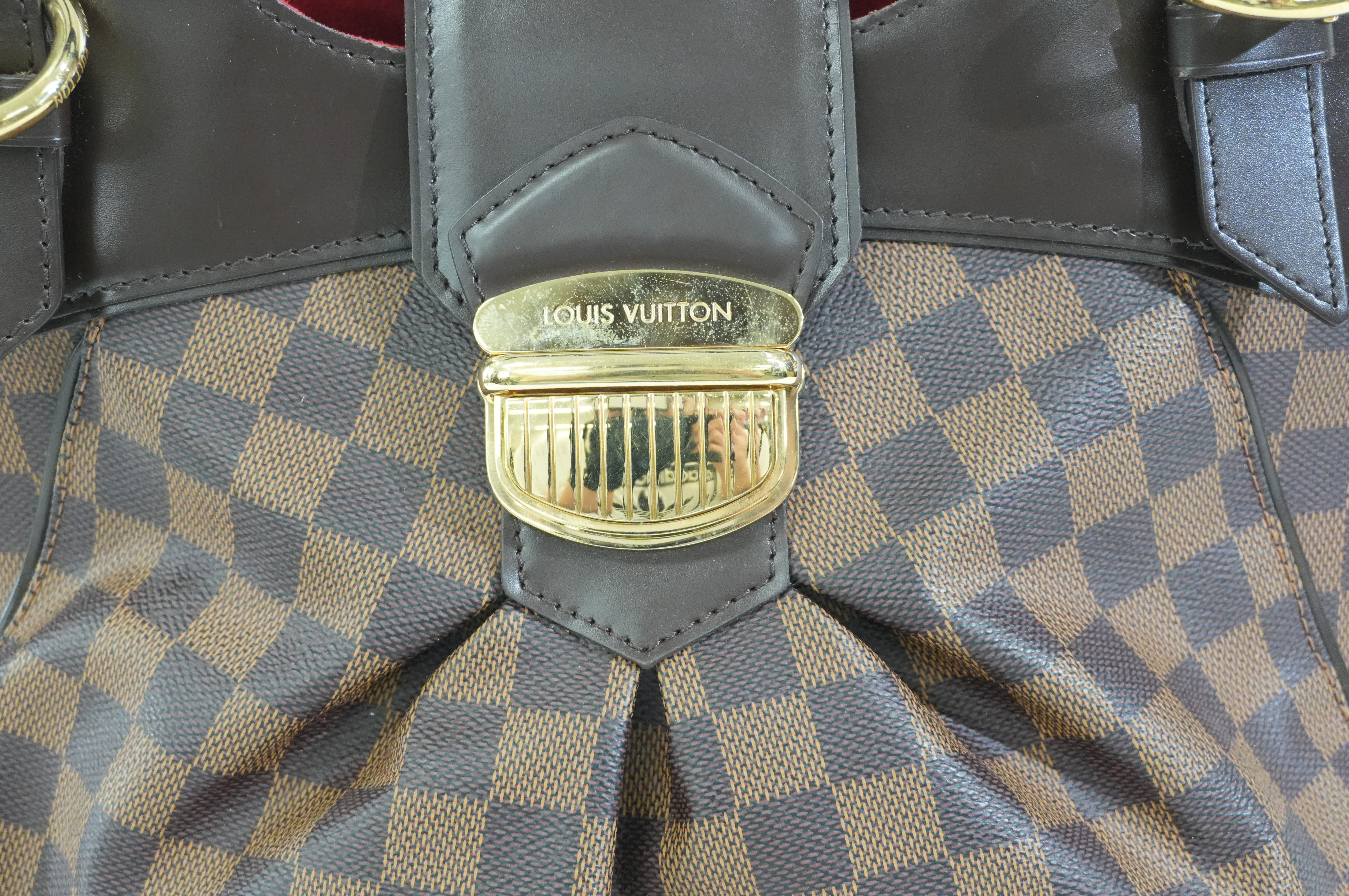 Pre-owned Louis Vuitton Damier Ebene Sistina GM Tote Bag