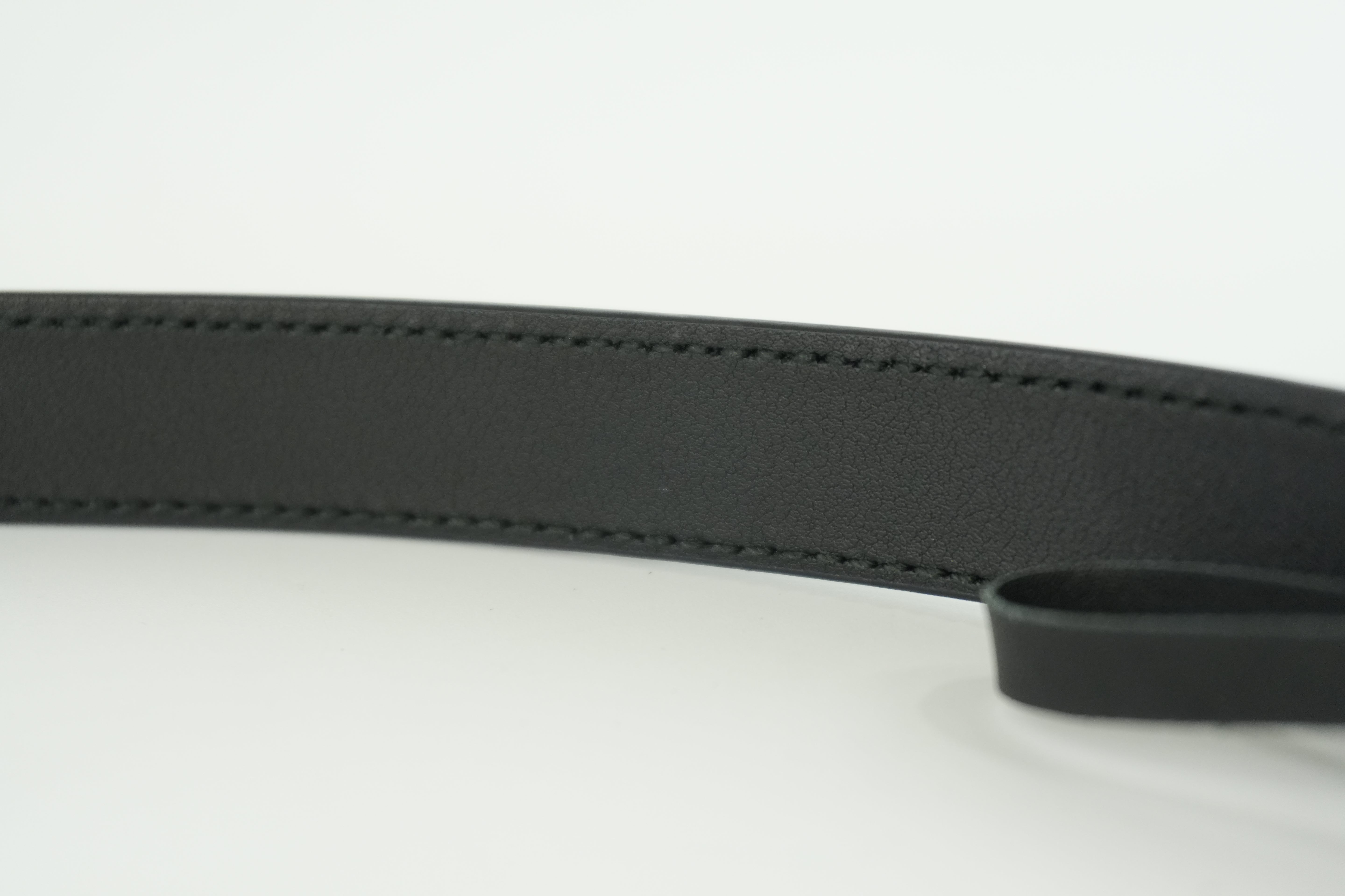 Gucci Double G Belt Leather Black Used