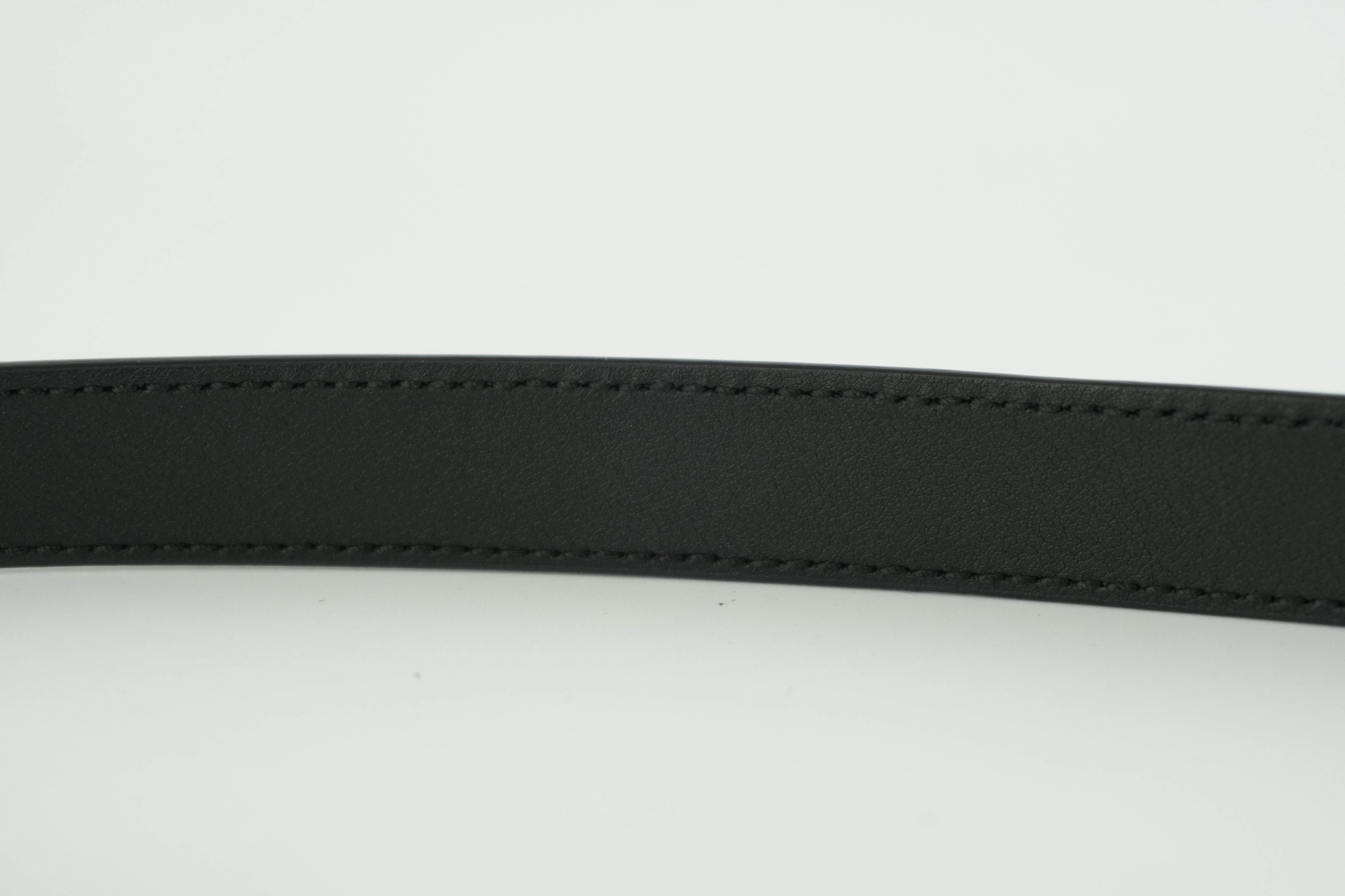 Gucci Double G Belt Leather Black Used