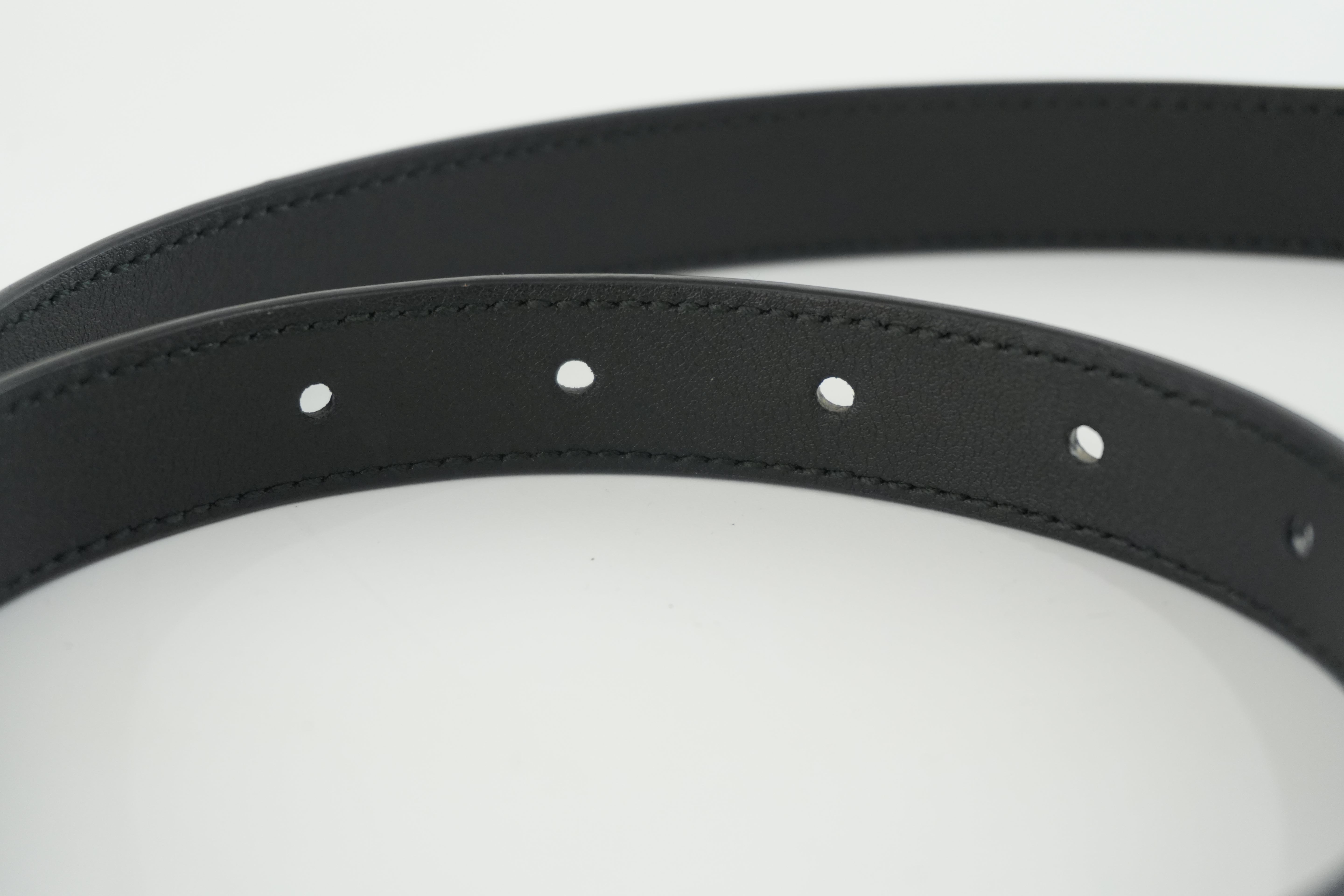 Gucci Double G Belt Leather Black Used