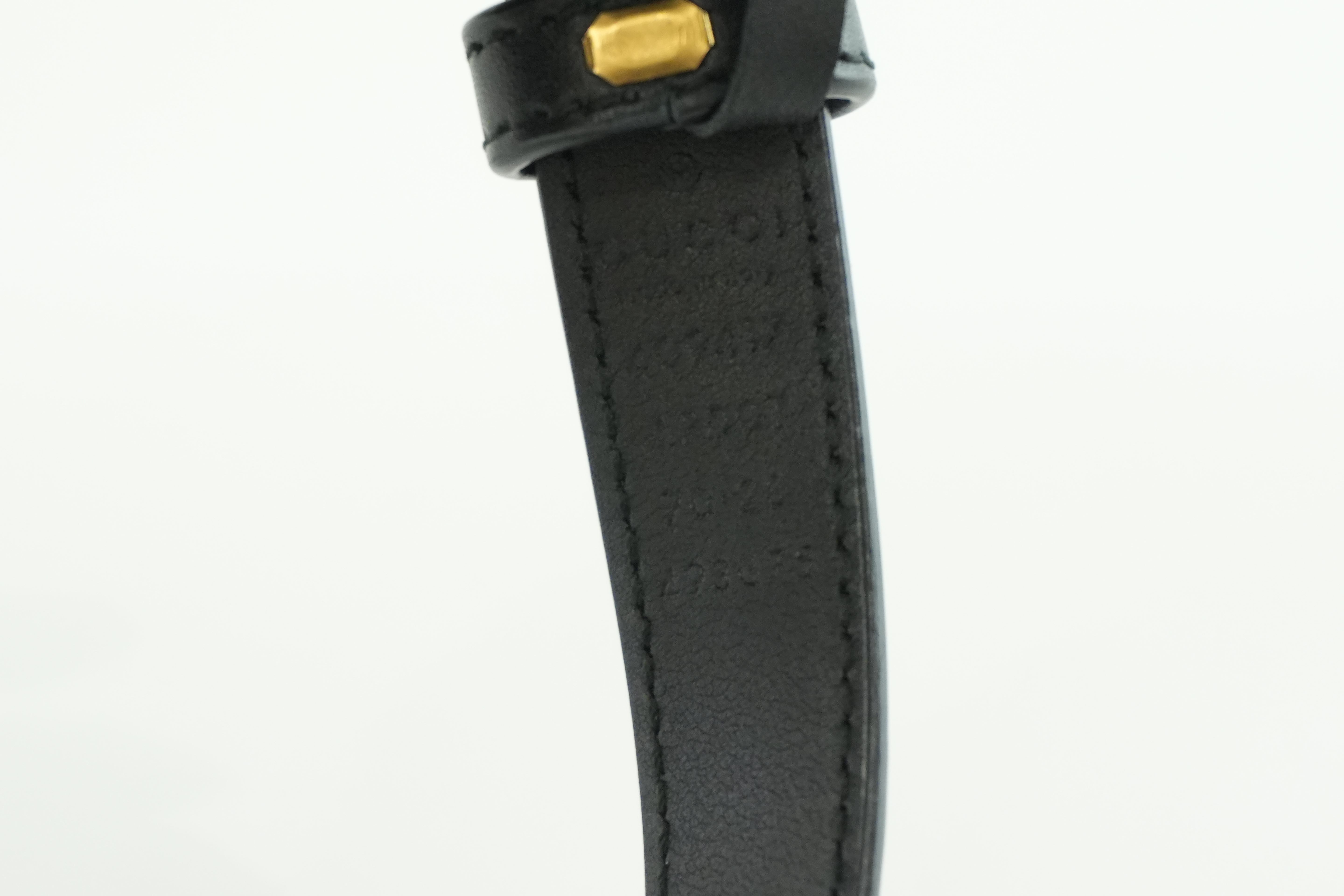 Gucci Double G Belt Leather Black Used