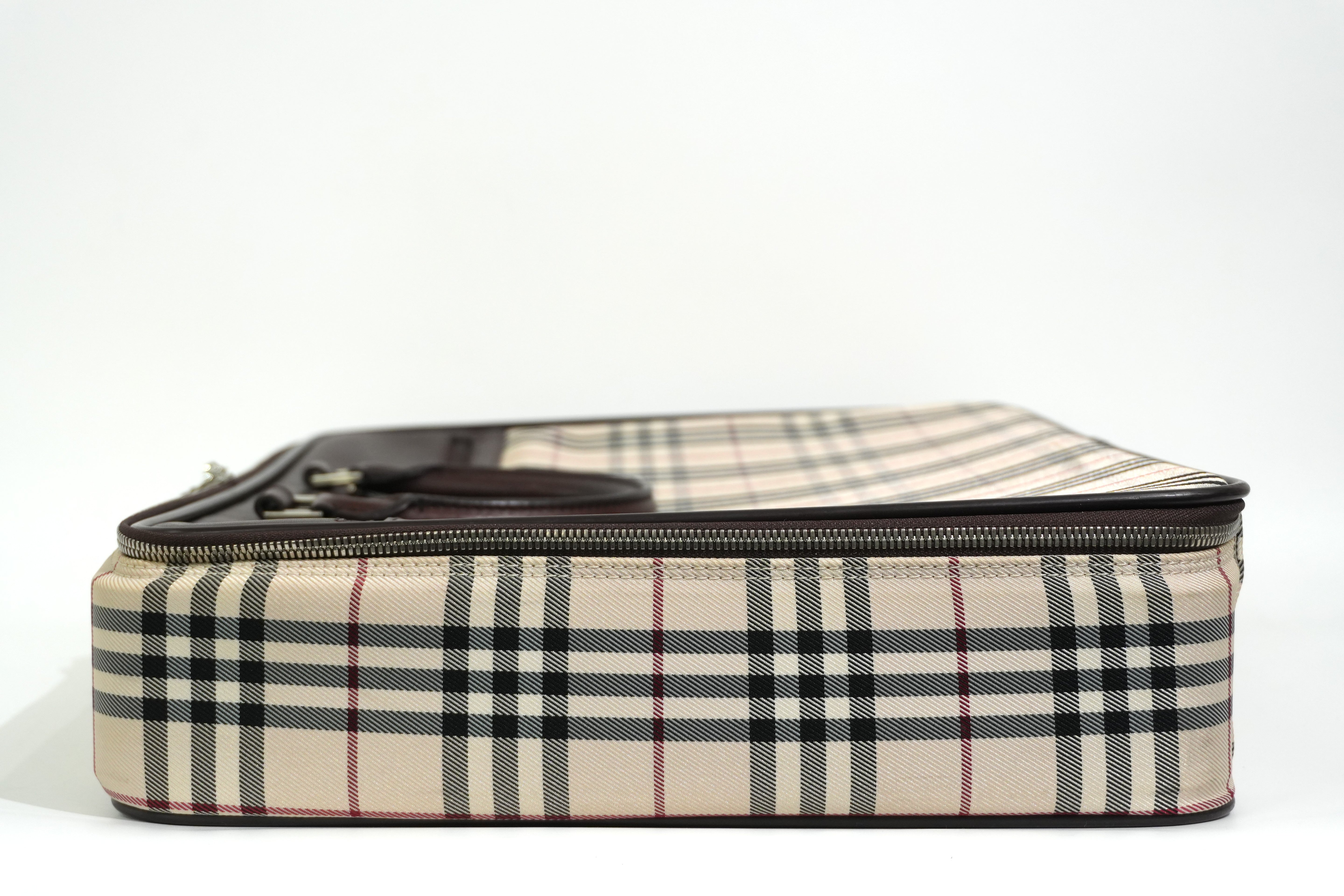 Pre-owned Burberry Nova Check Business Bag Beige