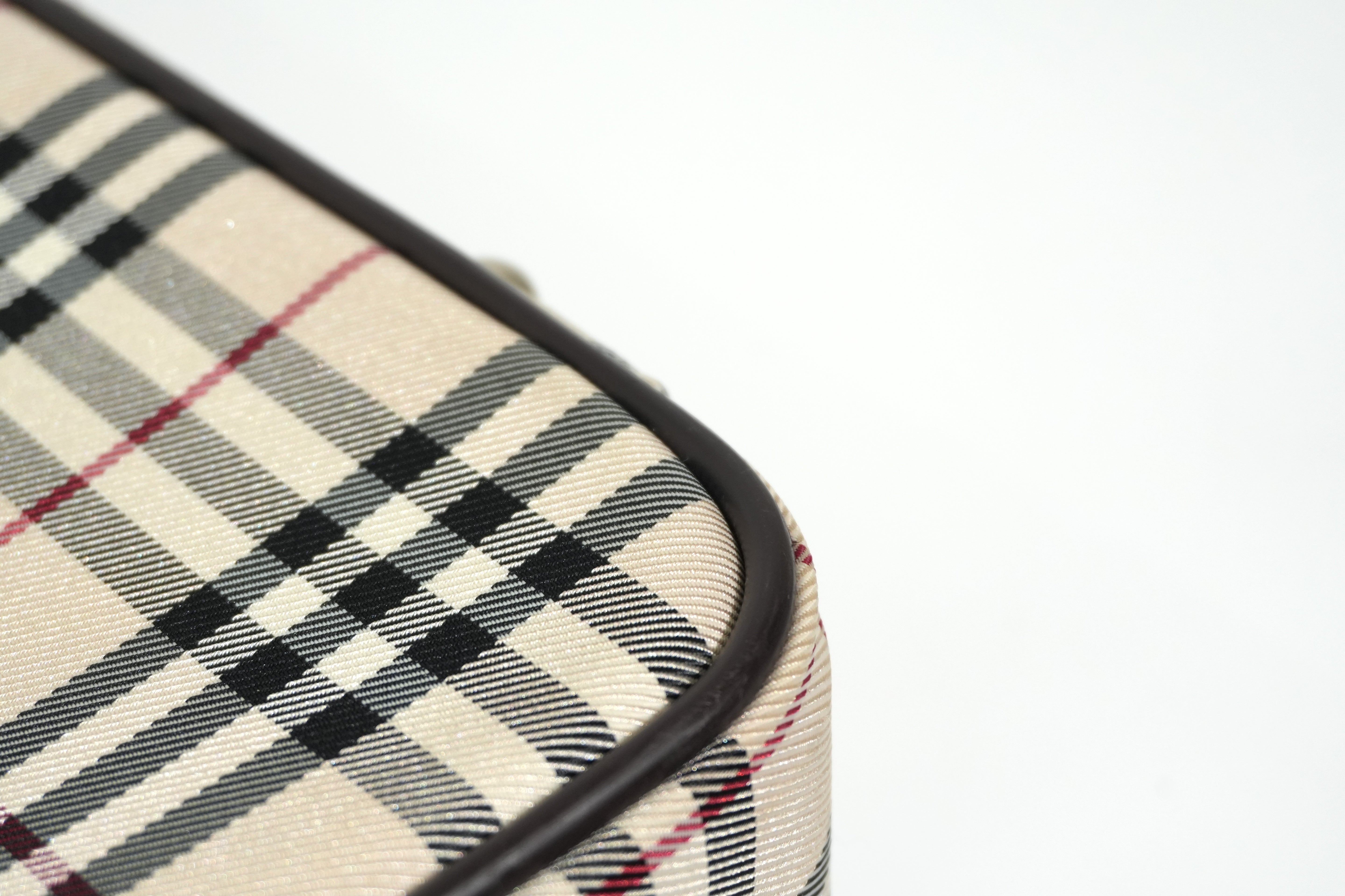 Pre-owned Burberry Nova Check Business Bag Beige