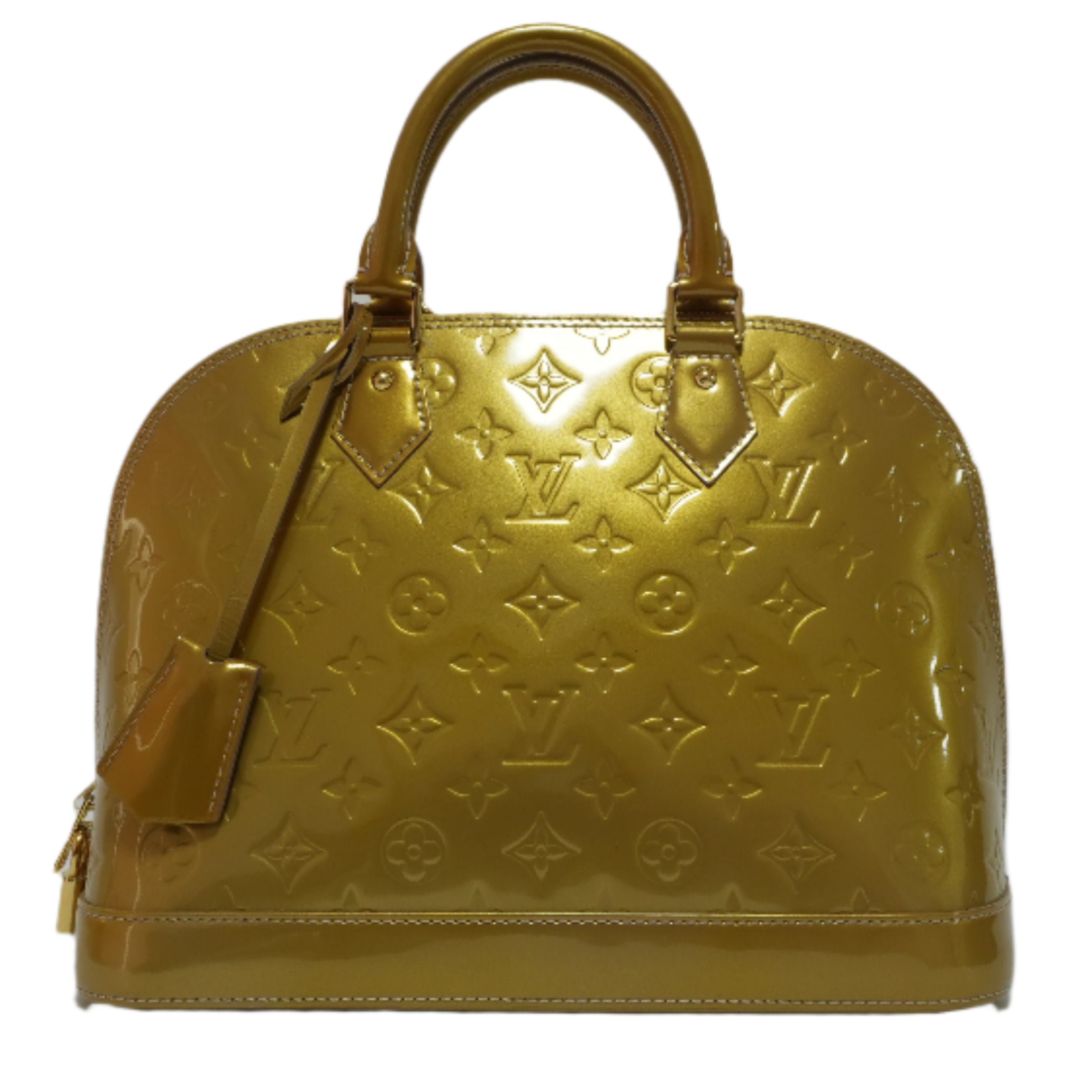 Louis Vuitton Vernis Alma PM Golden Yellow Used