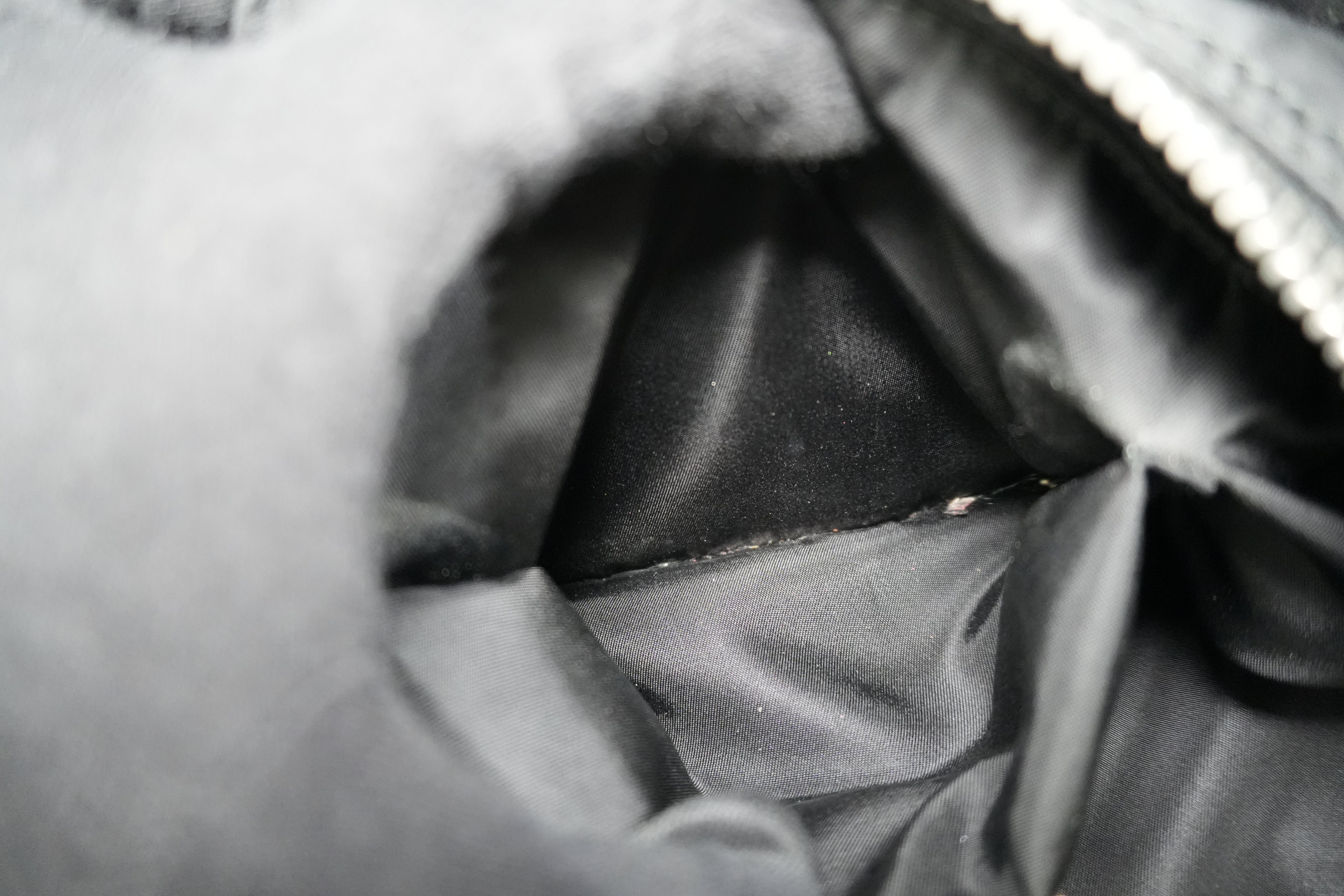 Pre-owned Prada Nylon Padded Animal Print Handbag Brown and Black