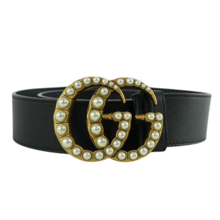 Gucci GG Marmont Belt Leather Black Used