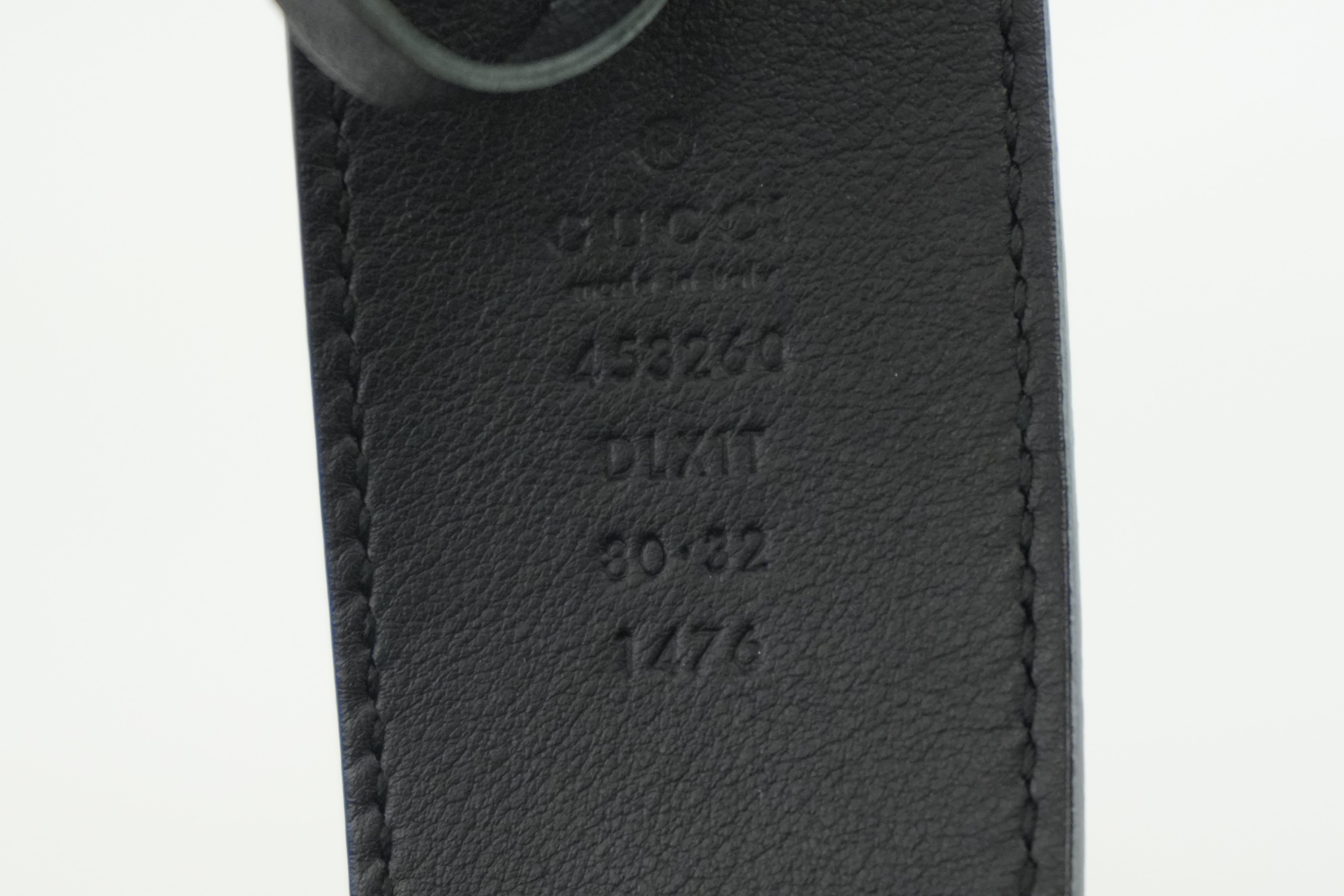 Gucci GG Marmont Belt Leather Black Used