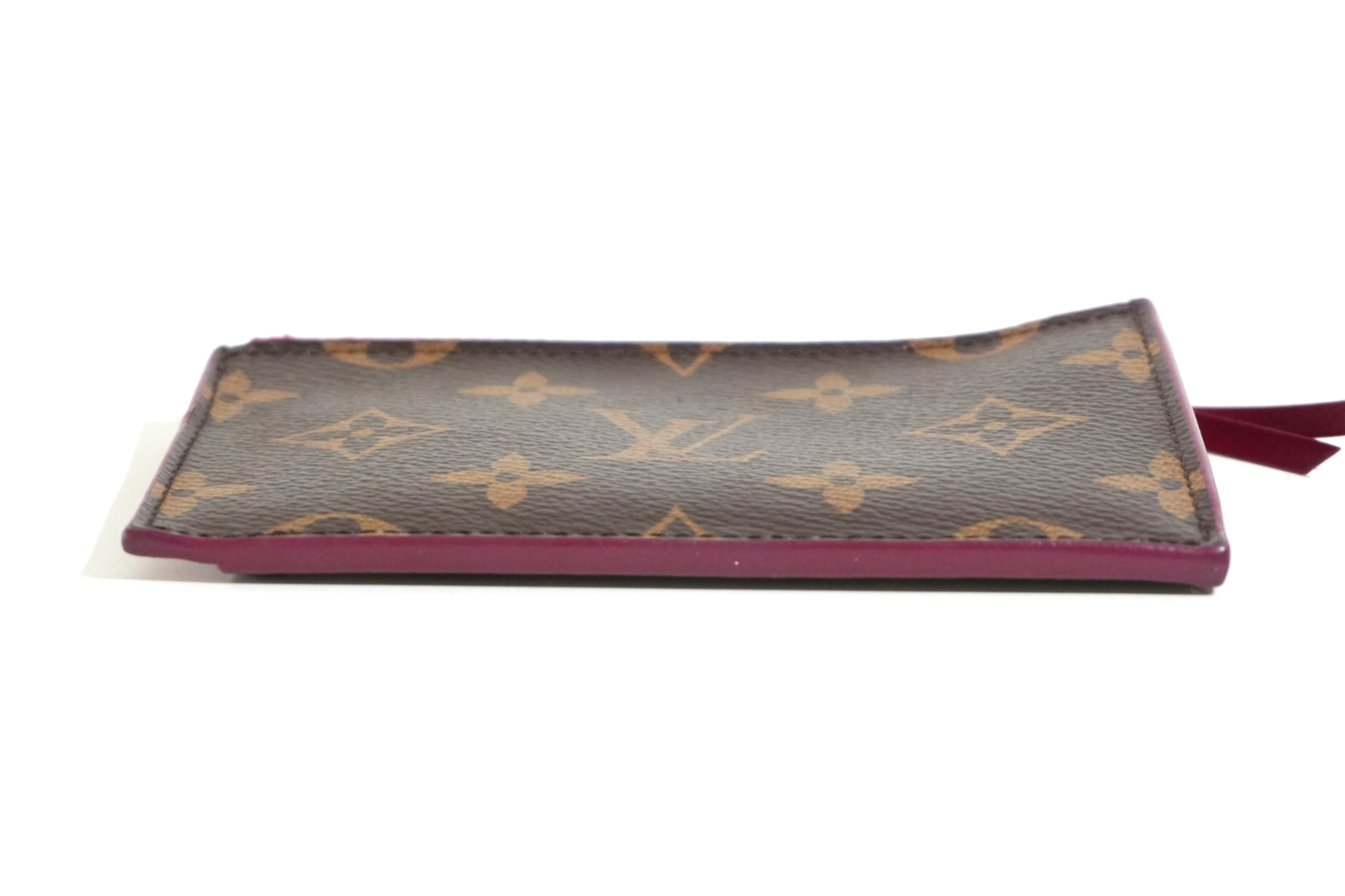 Pre-owned Louis Vuitton Monogram Zippy Card Case Pink