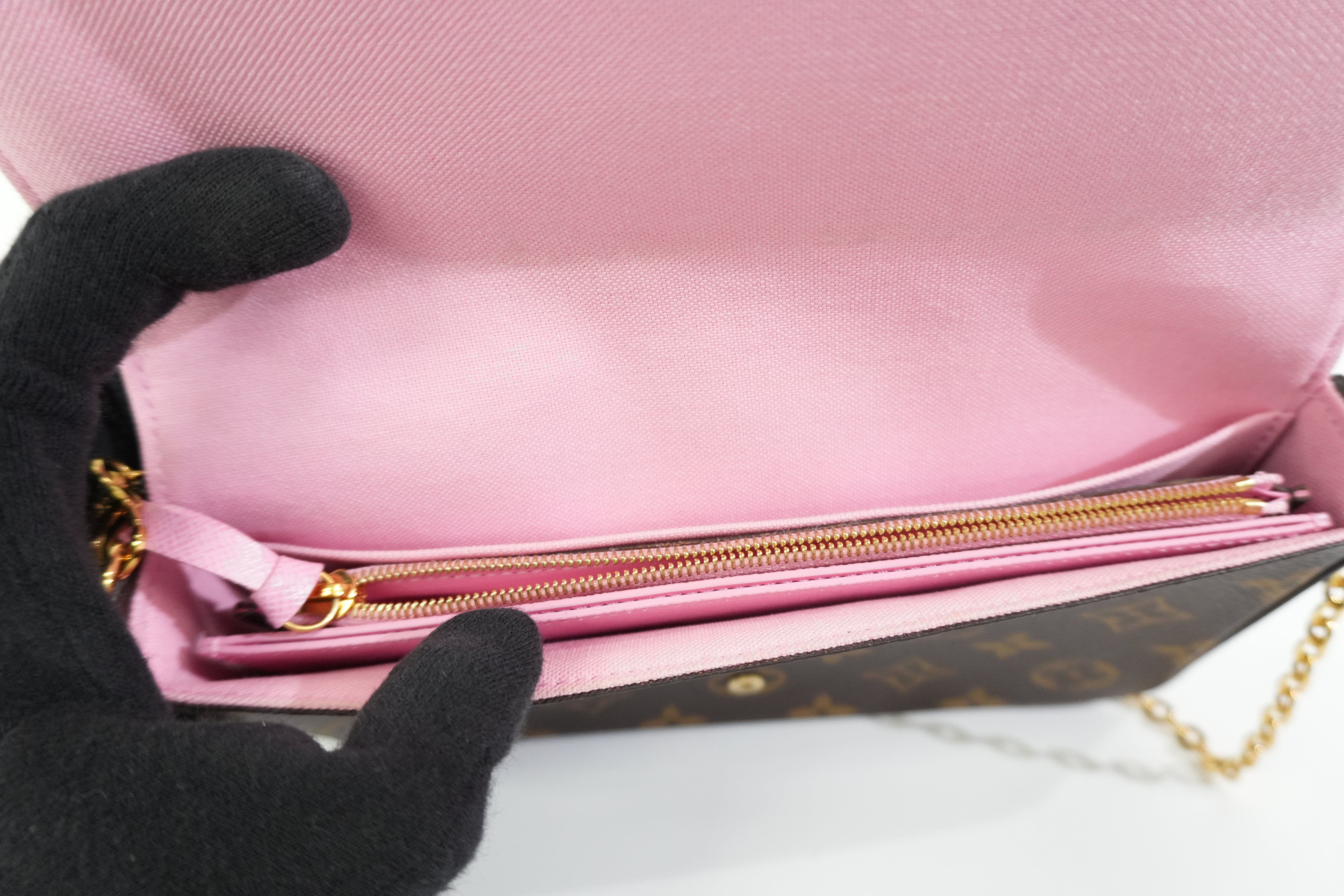 Pre-owned Louis Vuitton Monogram Felicie Pochette Vivienne Shoulder Bag