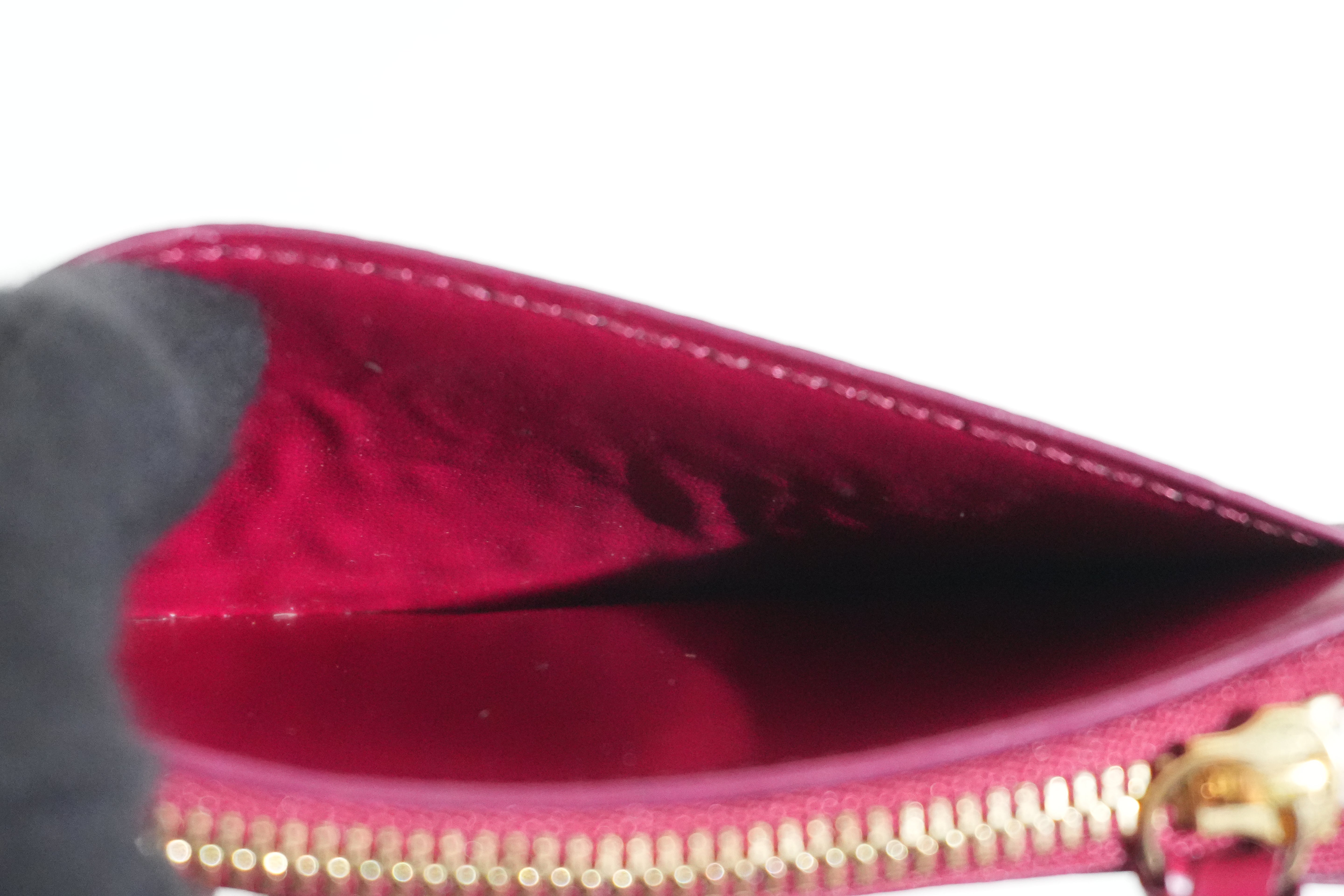 Pre-owned Louis Vuitton Monogram Zippy Card Case Pink