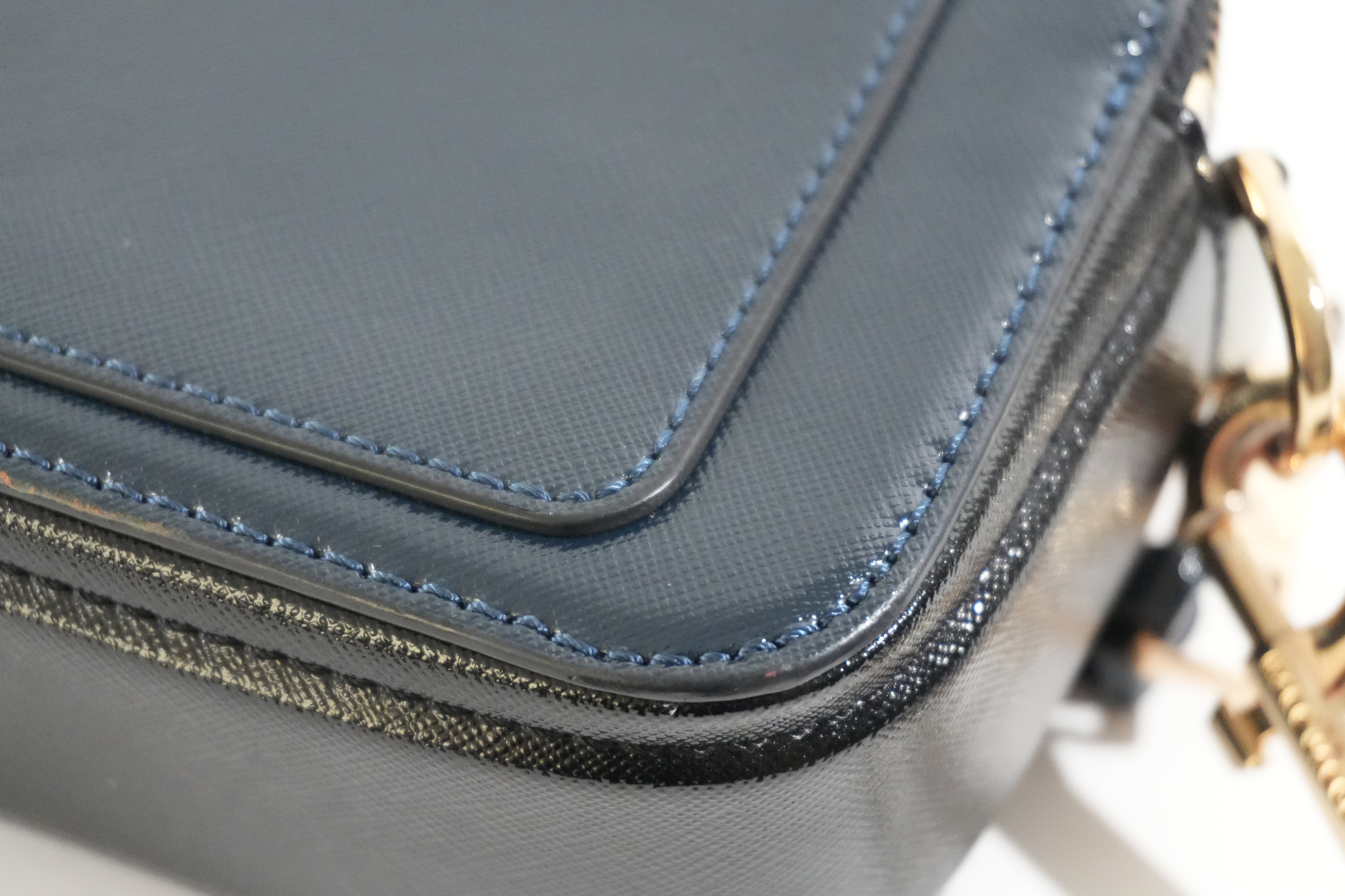 Pre-owned Marc Jacobs Snapshot Crossbody Bag Blue