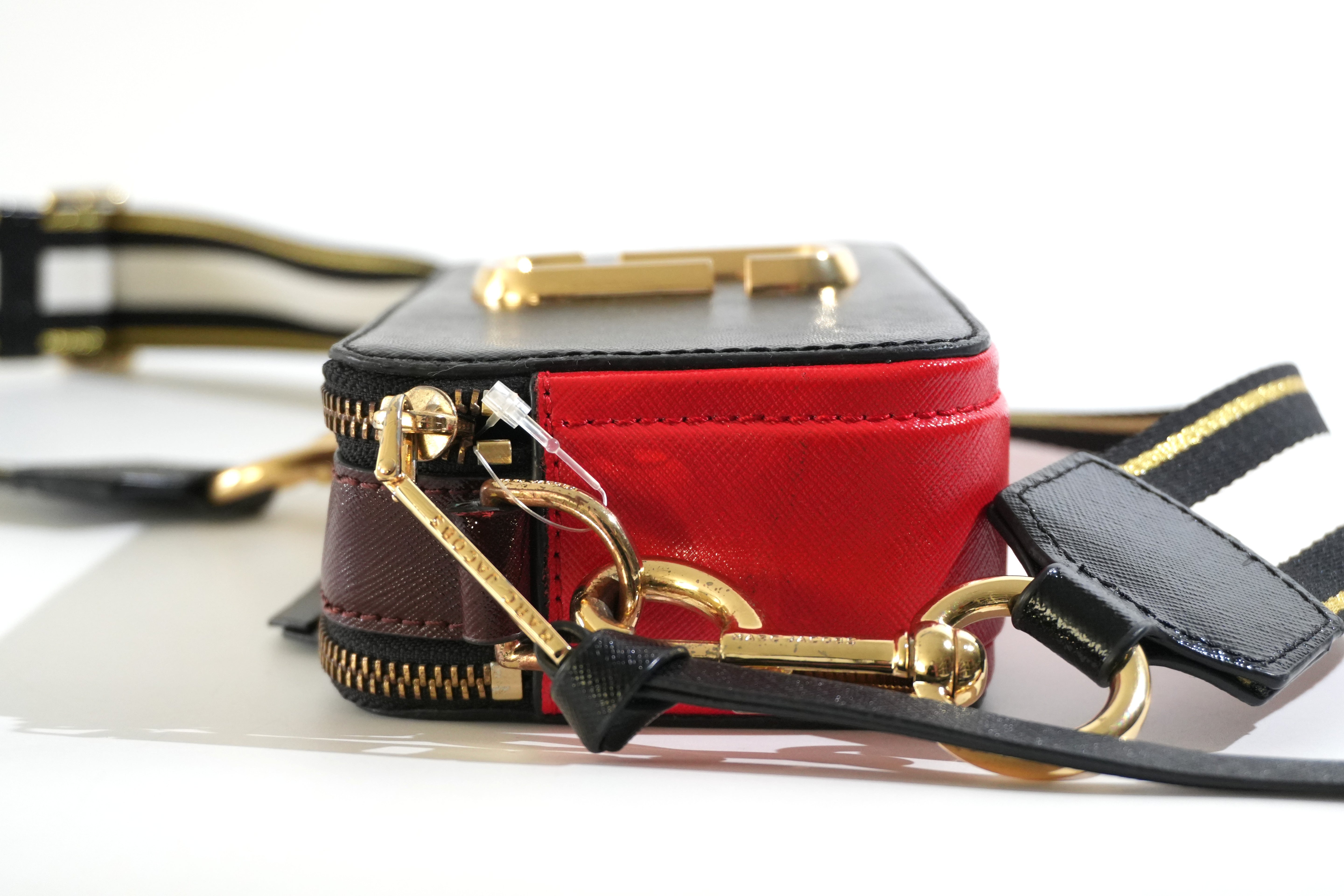 Pre-owned Marc Jacobs Snapshot Bag Black and Red