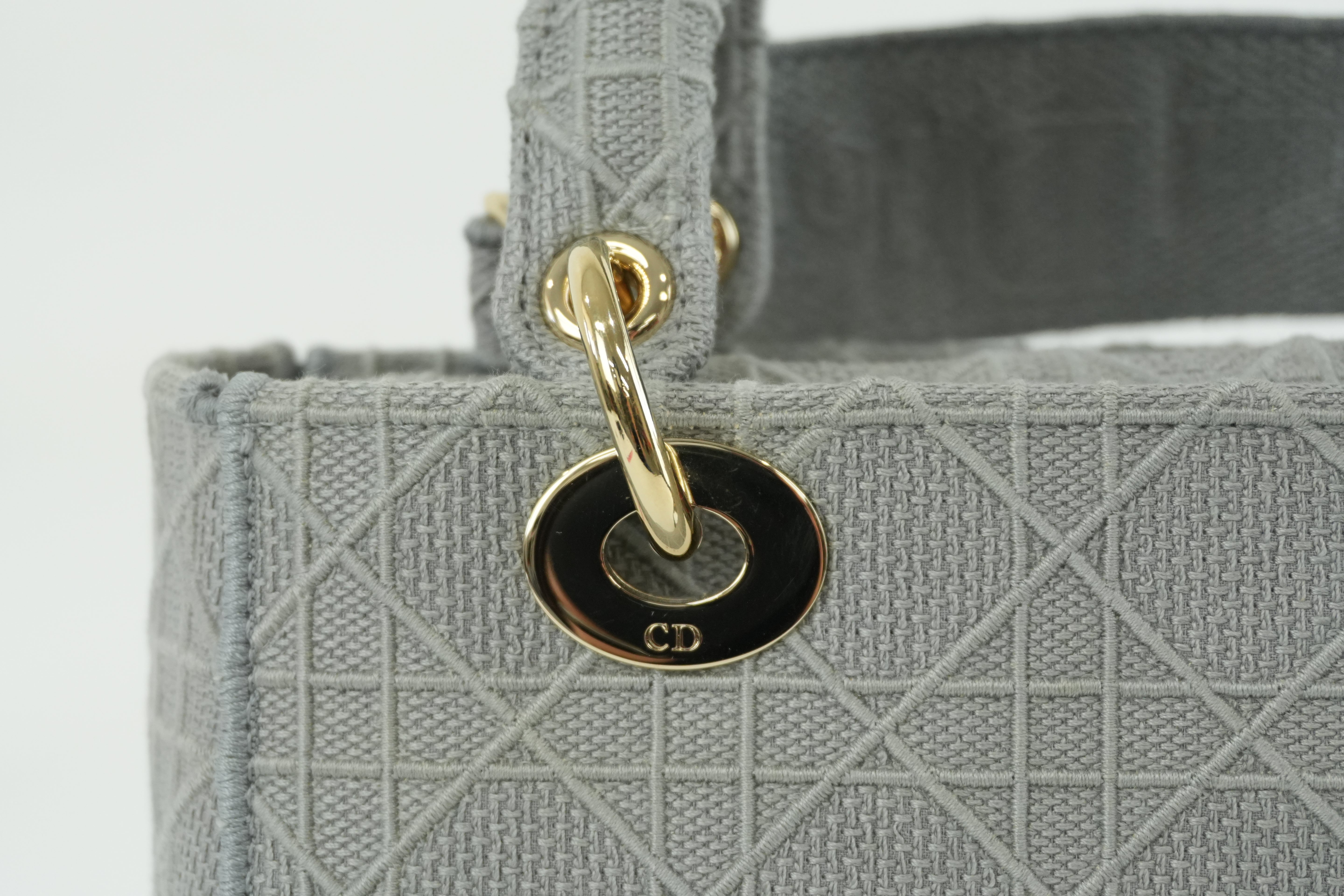 Christian Dior Lady D Light Gray Shoulder Strap Used