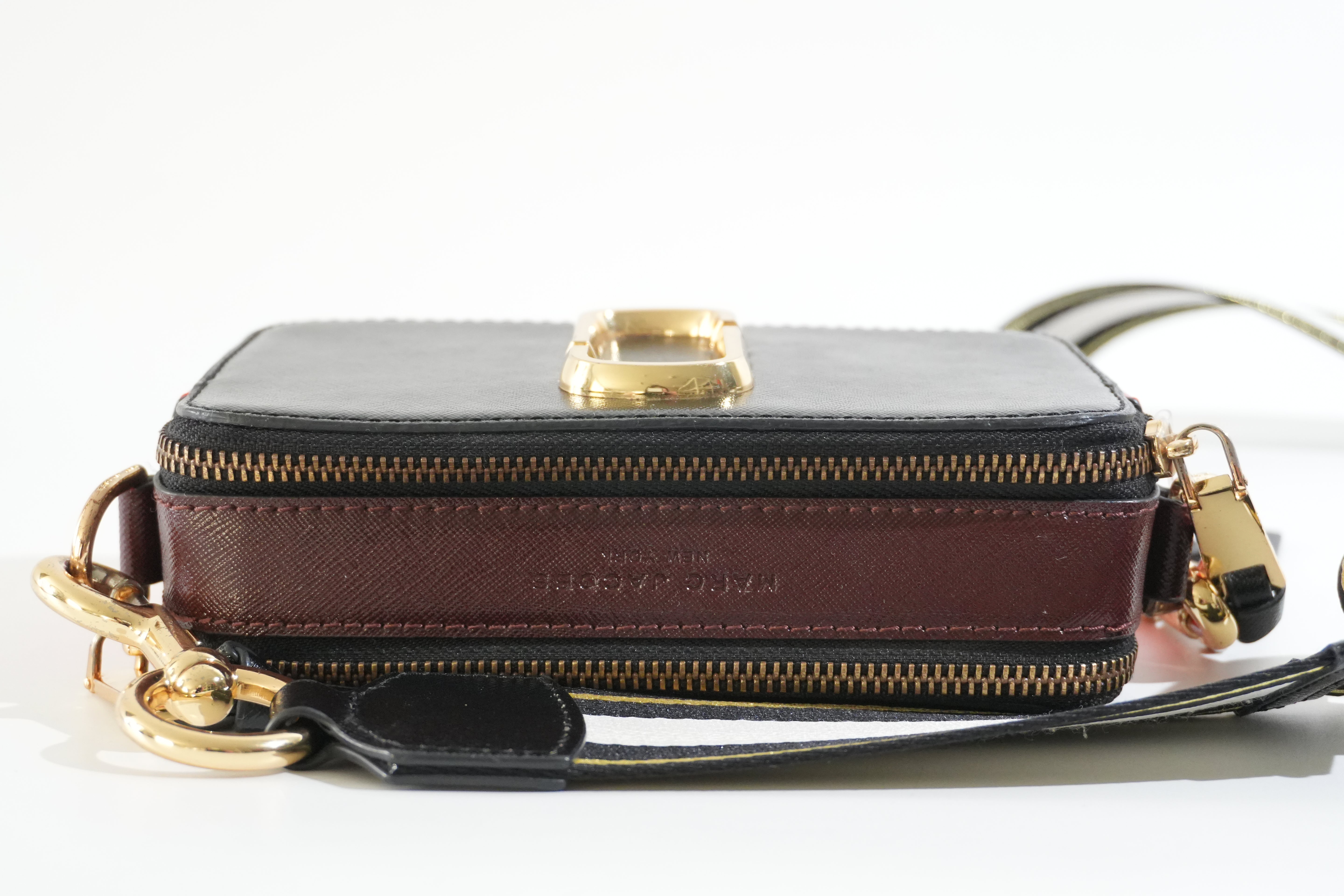 Pre-owned Marc Jacobs Snapshot Bag Black and Red