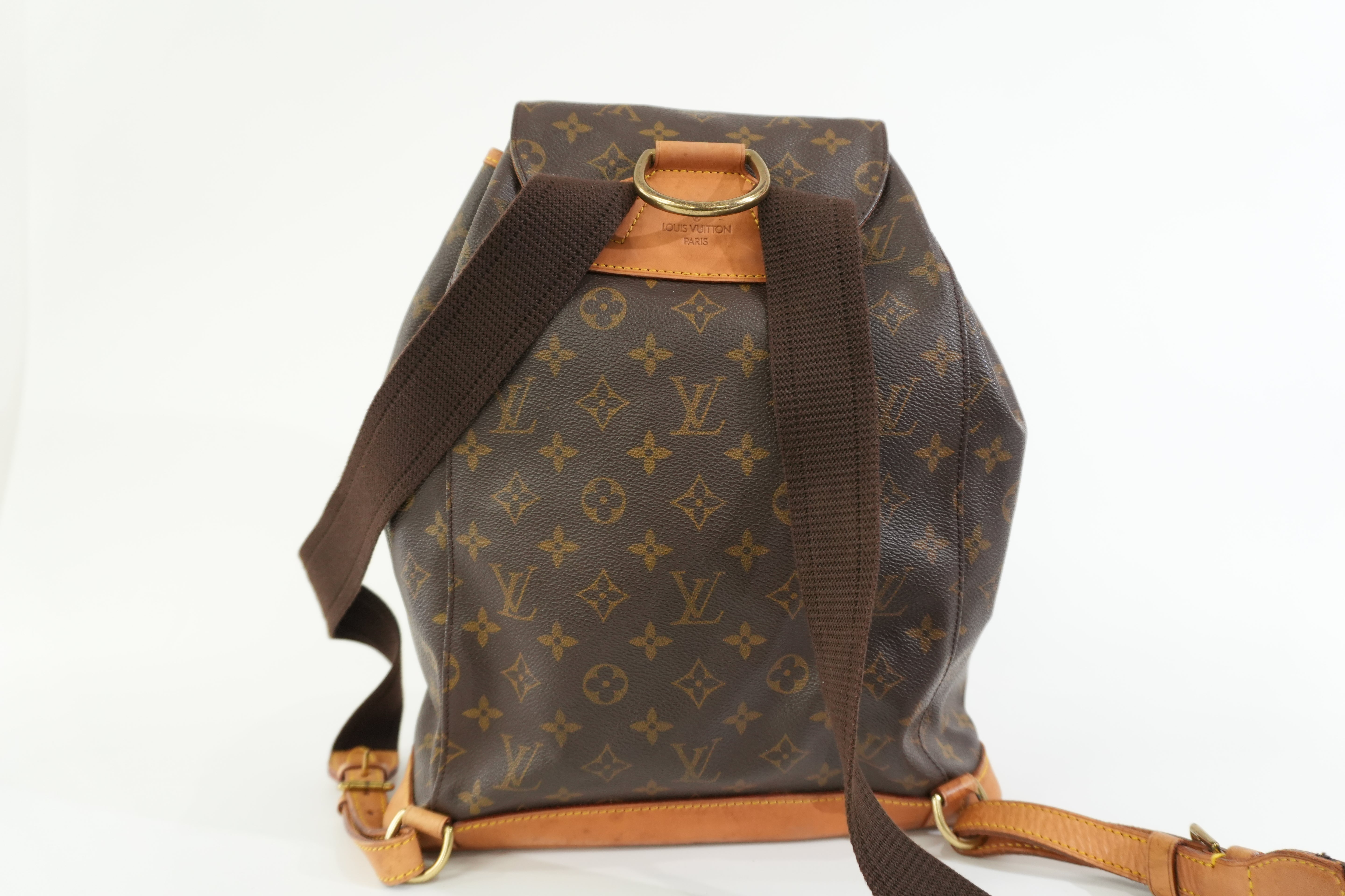 Pre-owned Louis Vuitton Monogram Montsouris GM Backpack