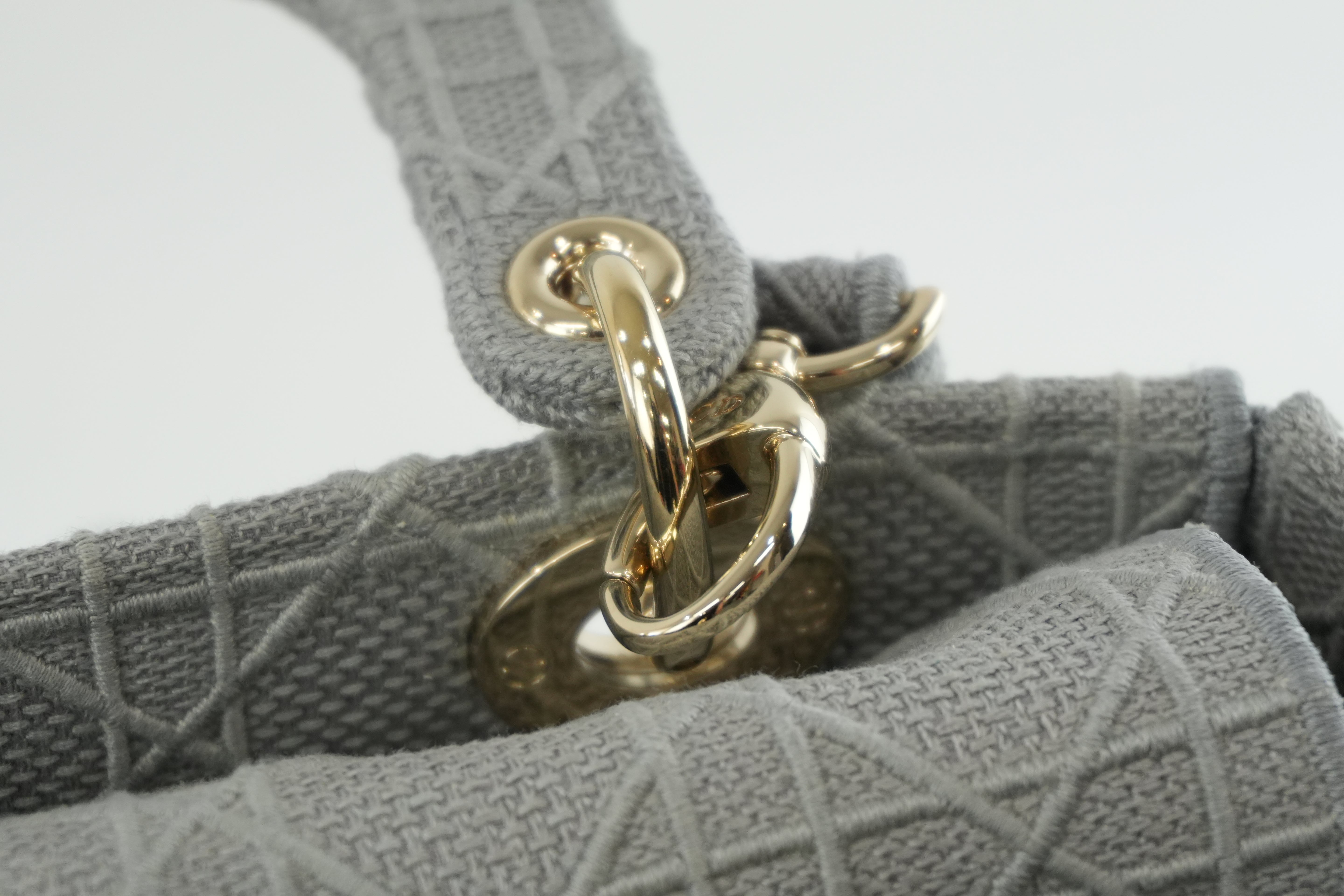 Christian Dior Lady D Light Gray Shoulder Strap Used