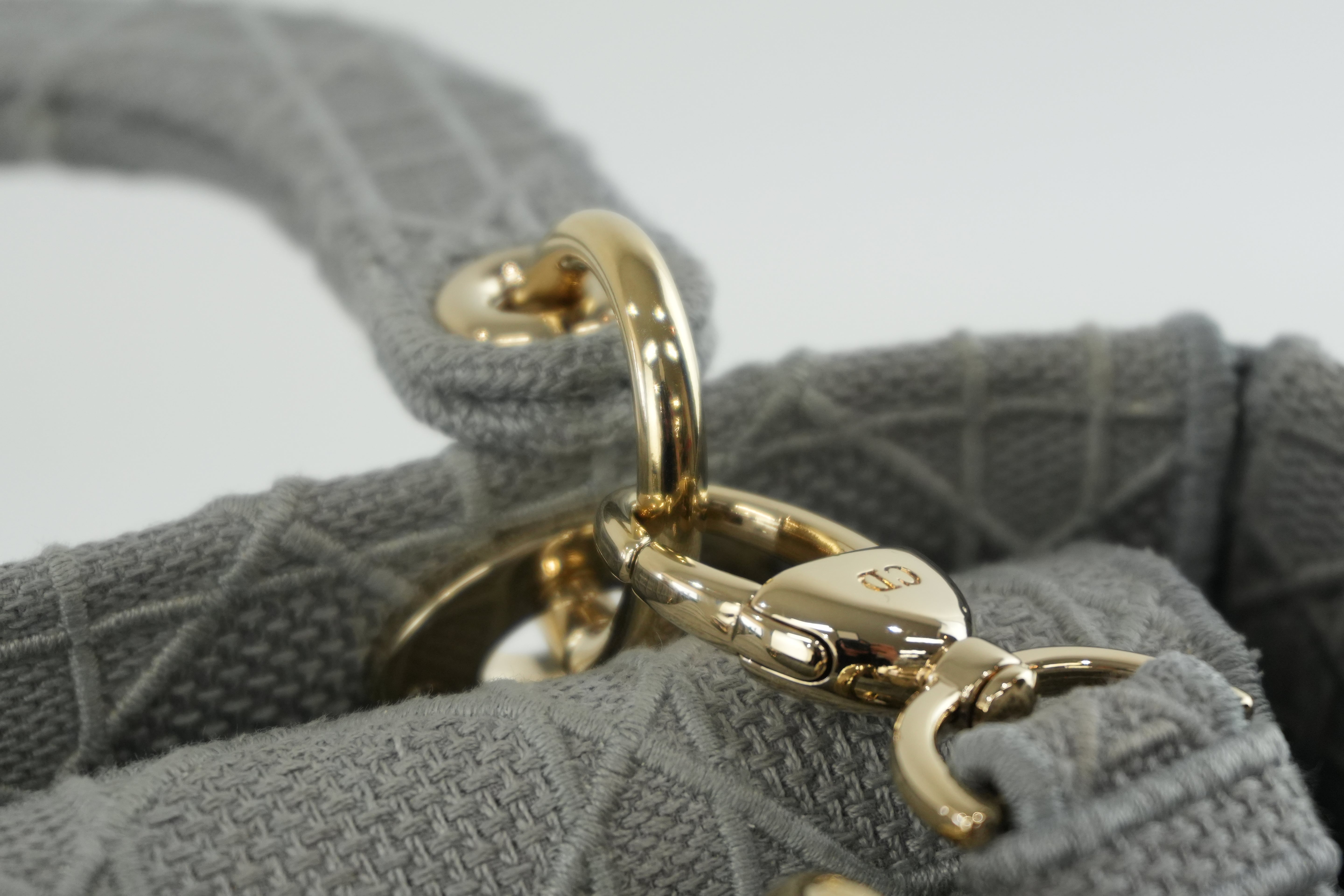 Christian Dior Lady D Light Gray Shoulder Strap Used