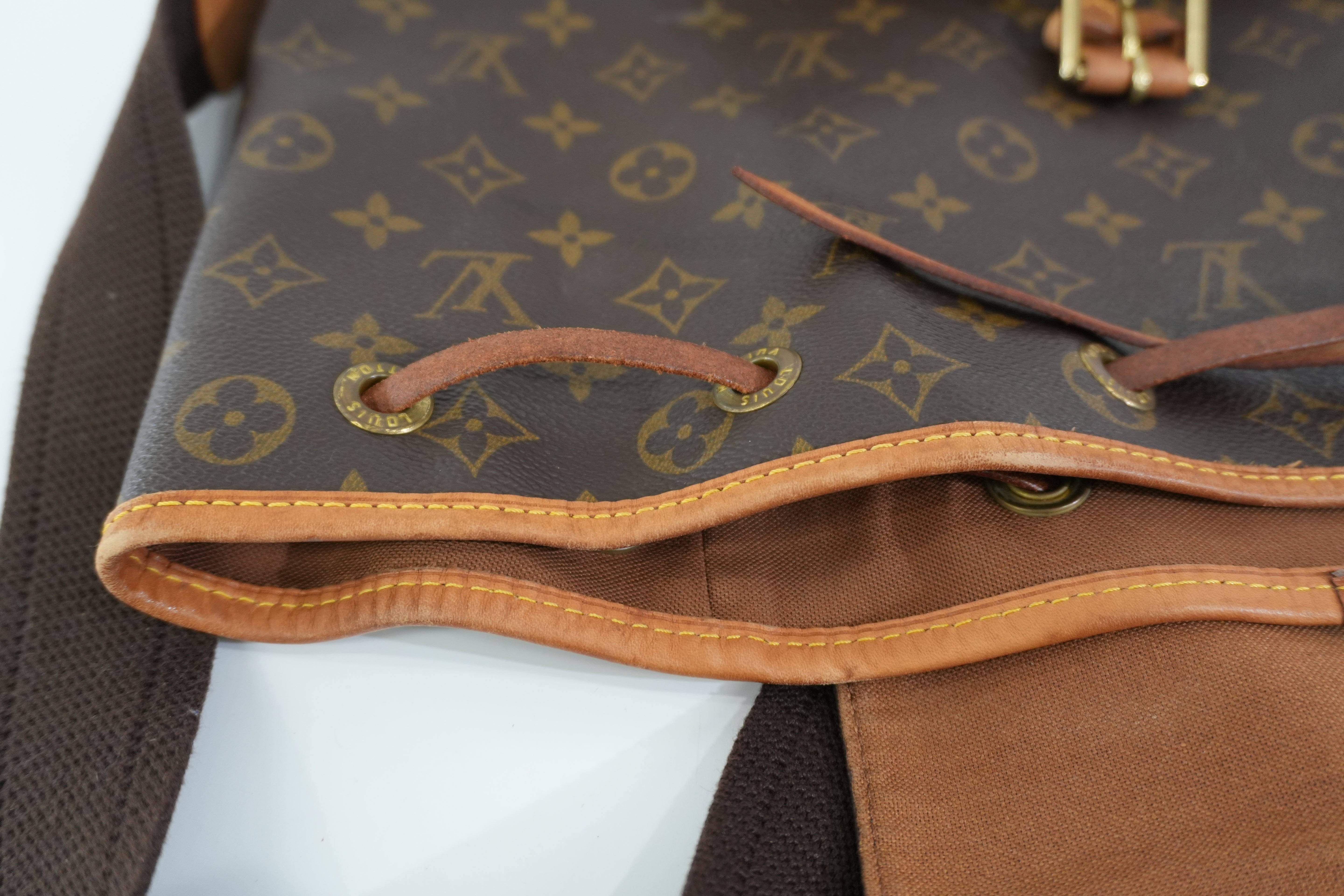 Pre-owned Louis Vuitton Monogram Montsouris GM Backpack
