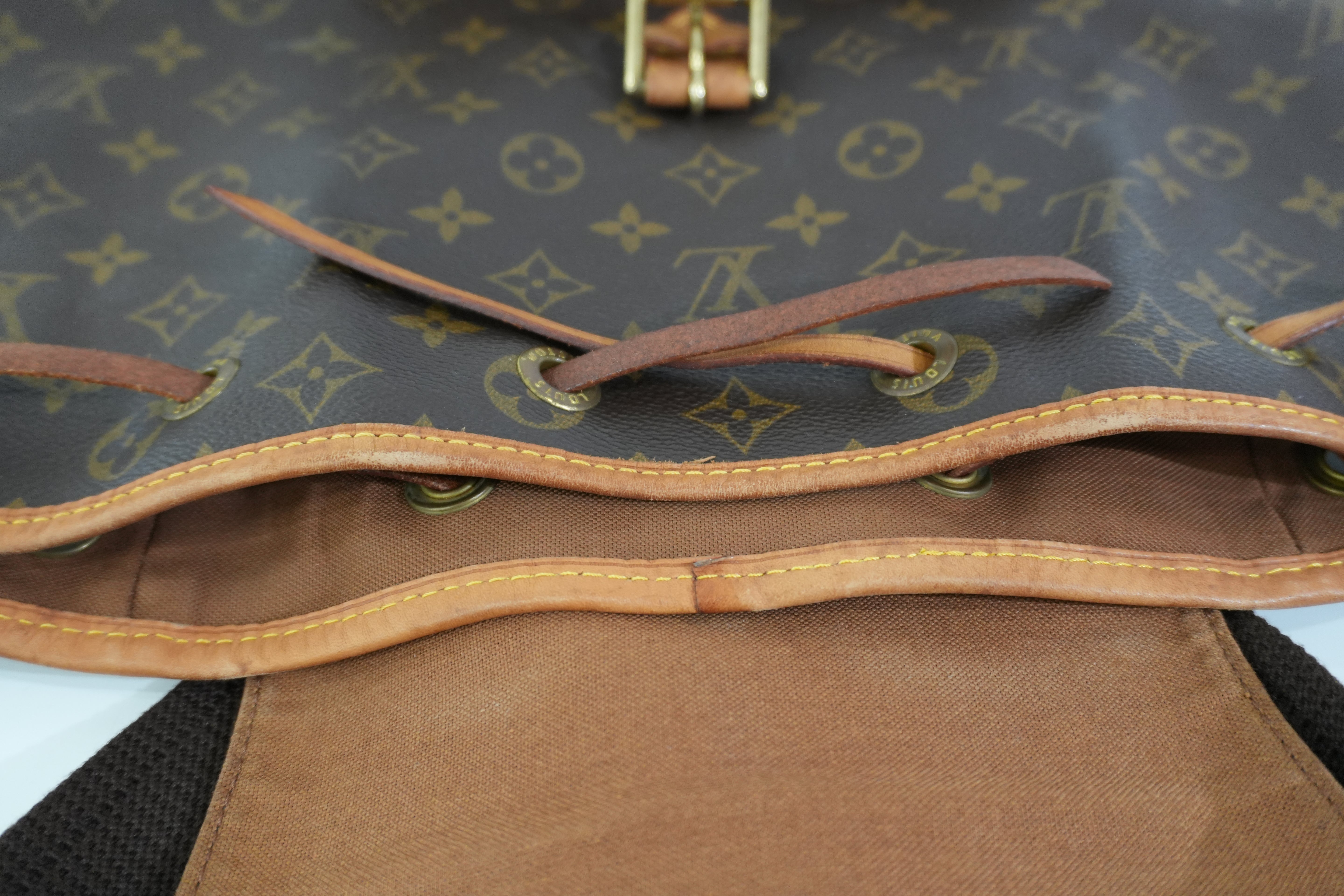 Pre-owned Louis Vuitton Monogram Montsouris GM Backpack
