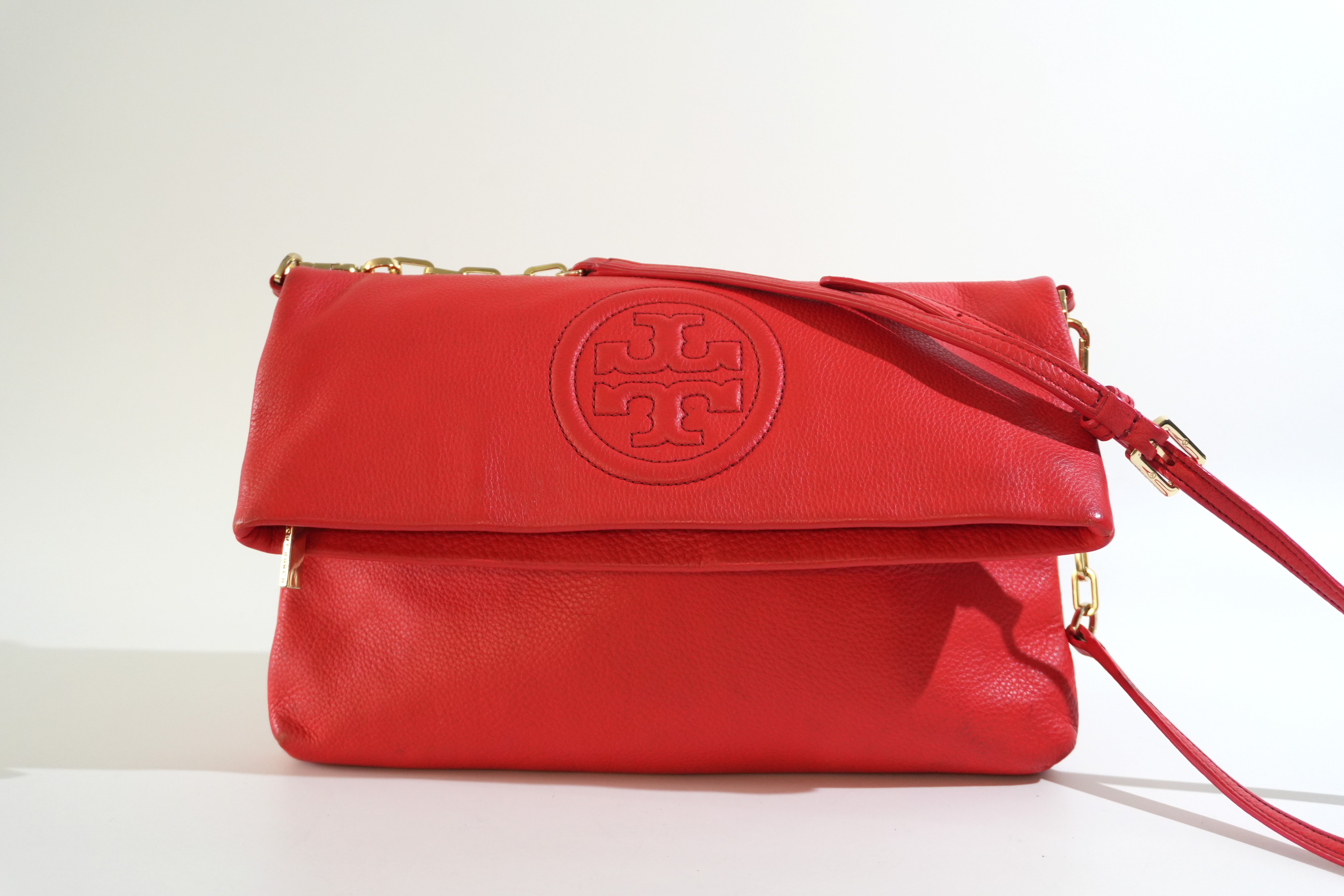 Pre-owned Tory Burch Shoulder Bag Red