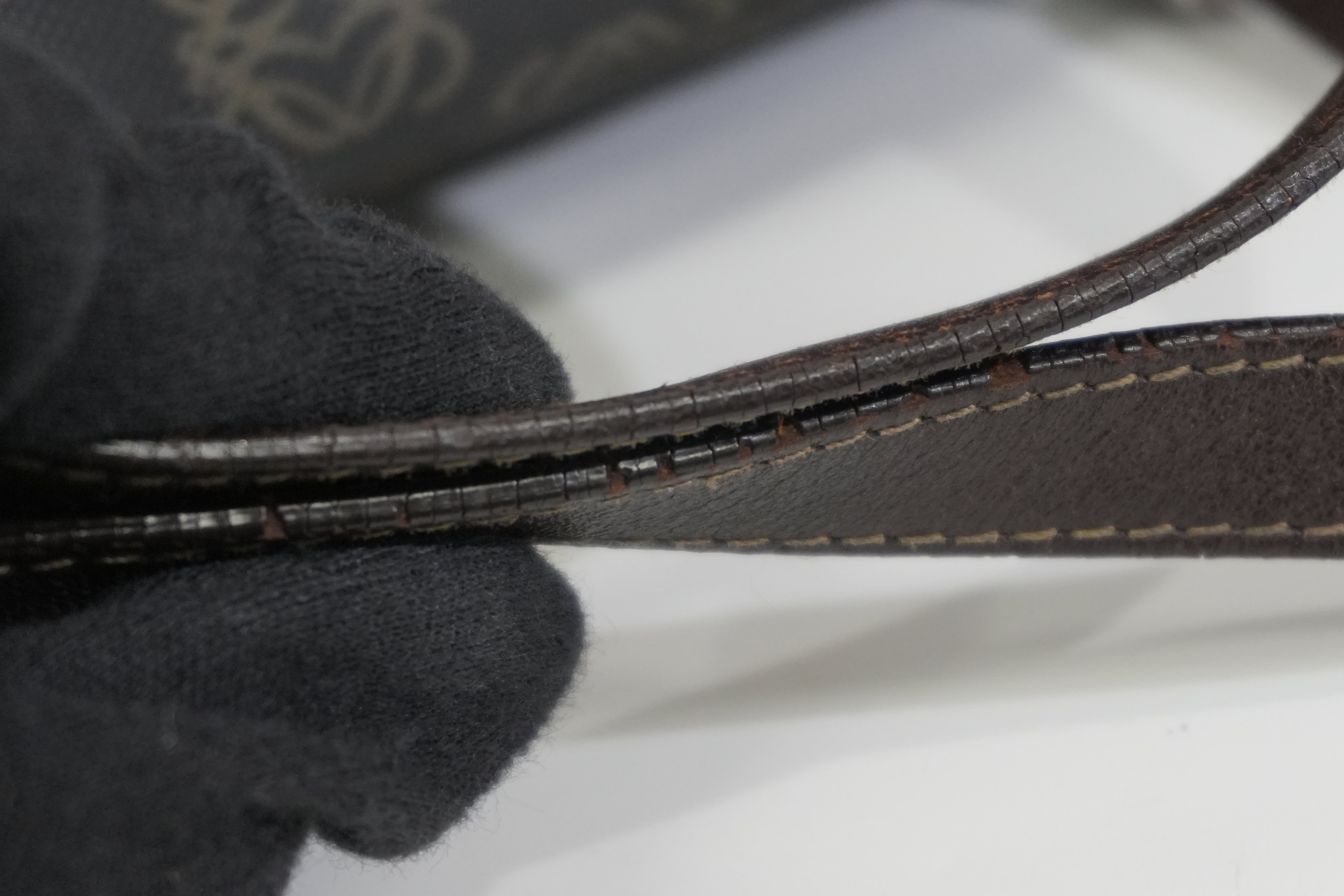 Pre-owned Loewe Analog Handbag with Pouch Black and Brown