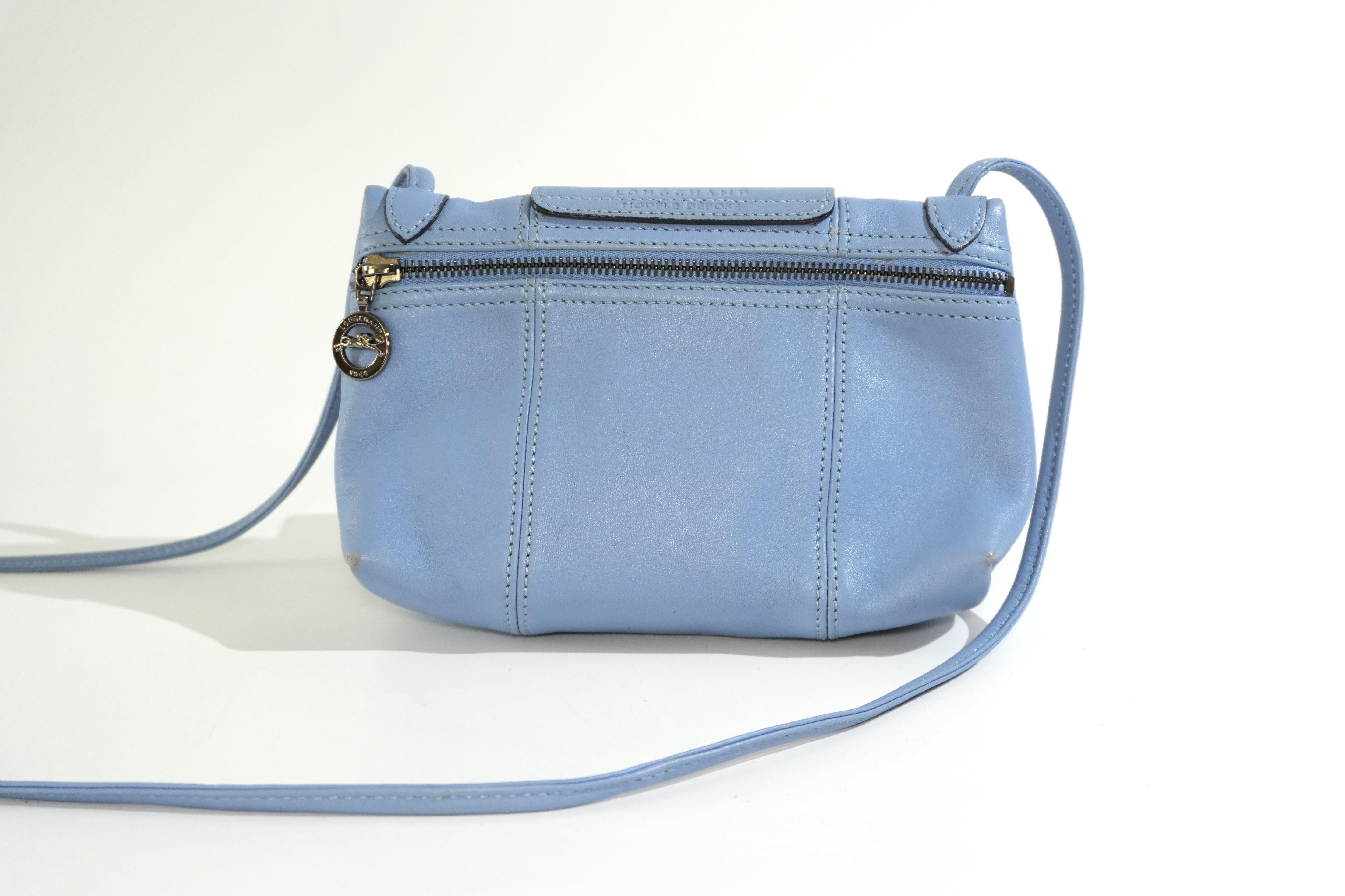 Pre-owned Longchamp Shoulder Bag Blue