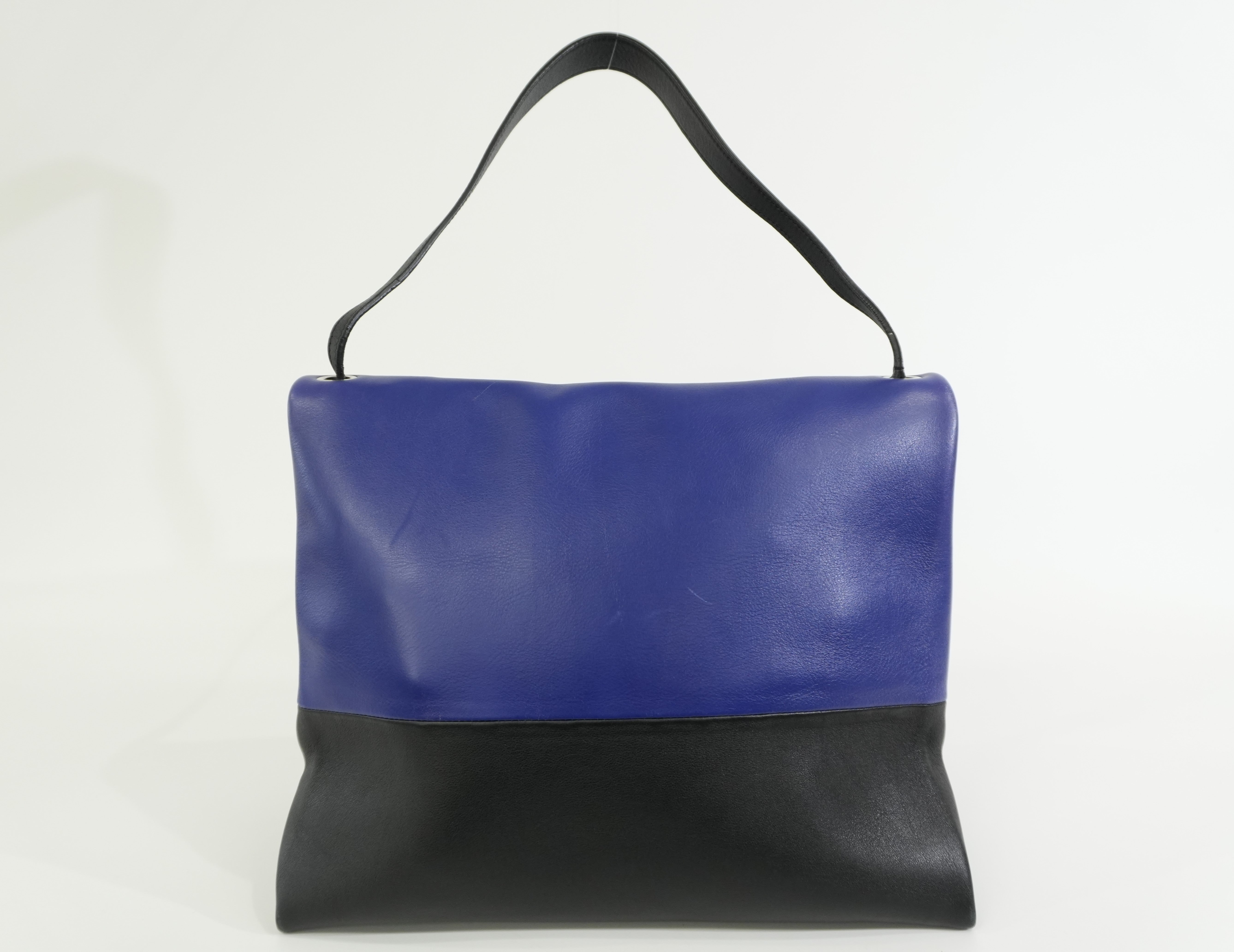 Pre-owned Celine All Soft Tricolor Tote Bag Blue