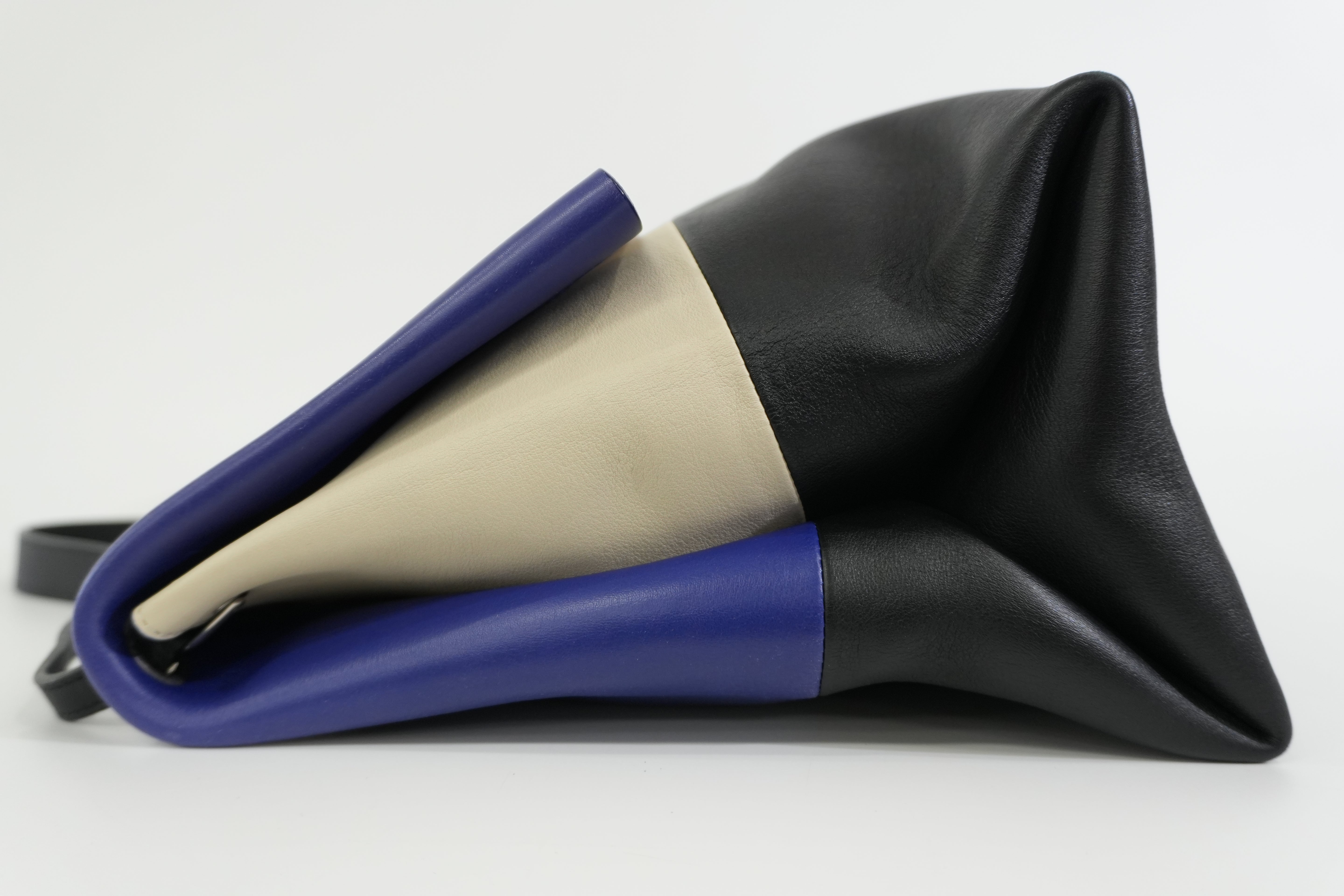 Pre-owned Celine All Soft Tricolor Tote Bag Blue