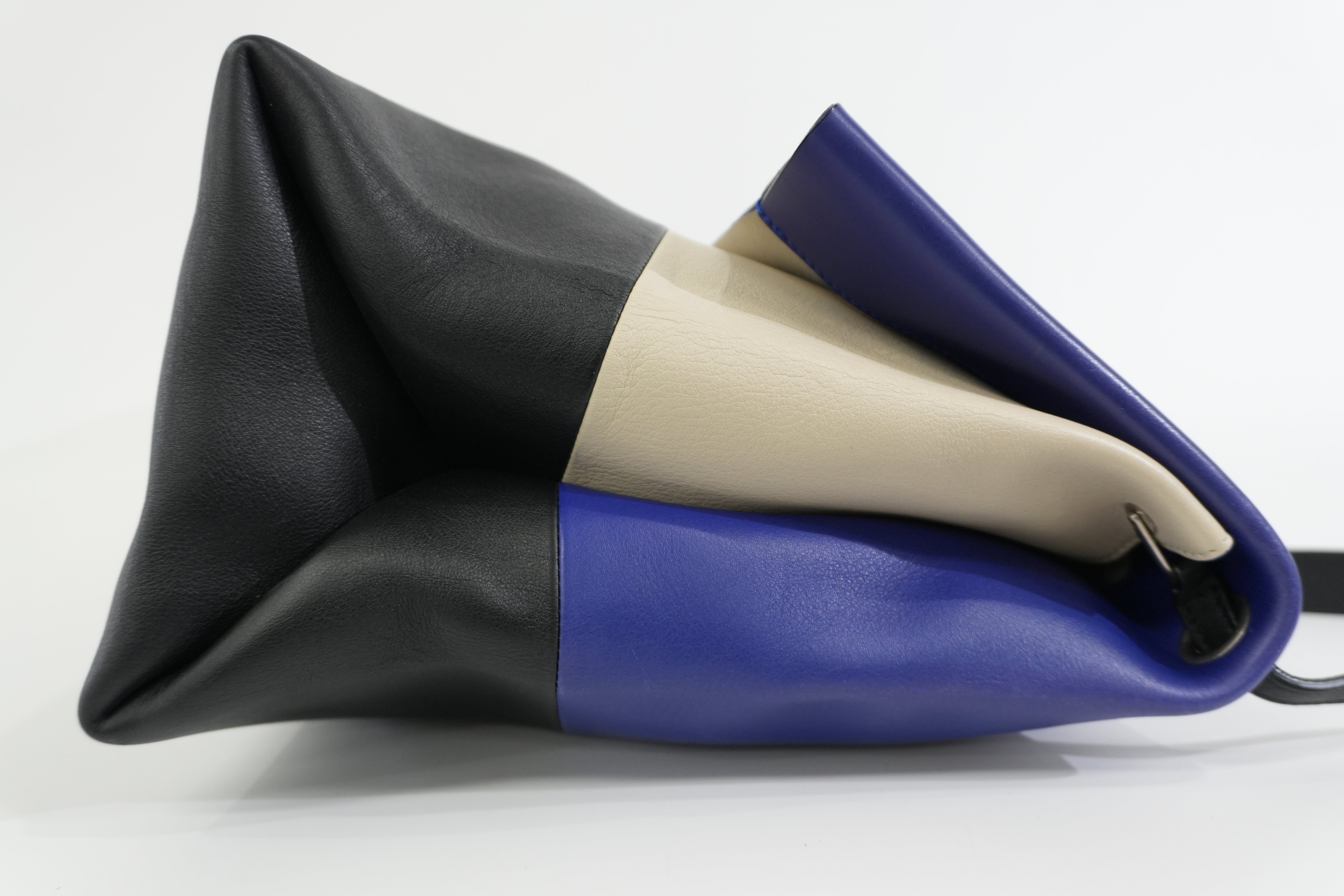 Pre-owned Celine All Soft Tricolor Tote Bag Blue