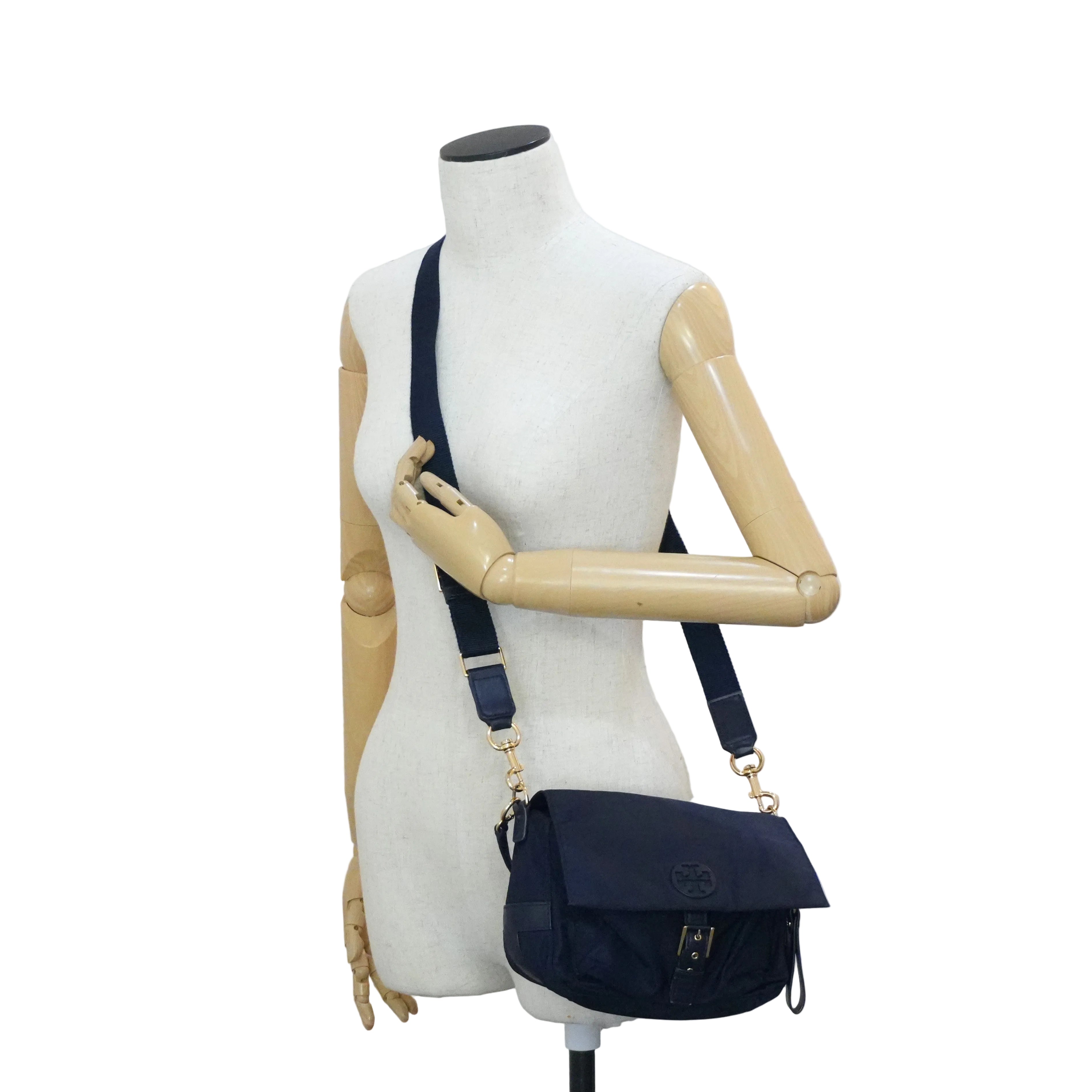 Pre-owned Tory Burch Crossbody Bag Blue