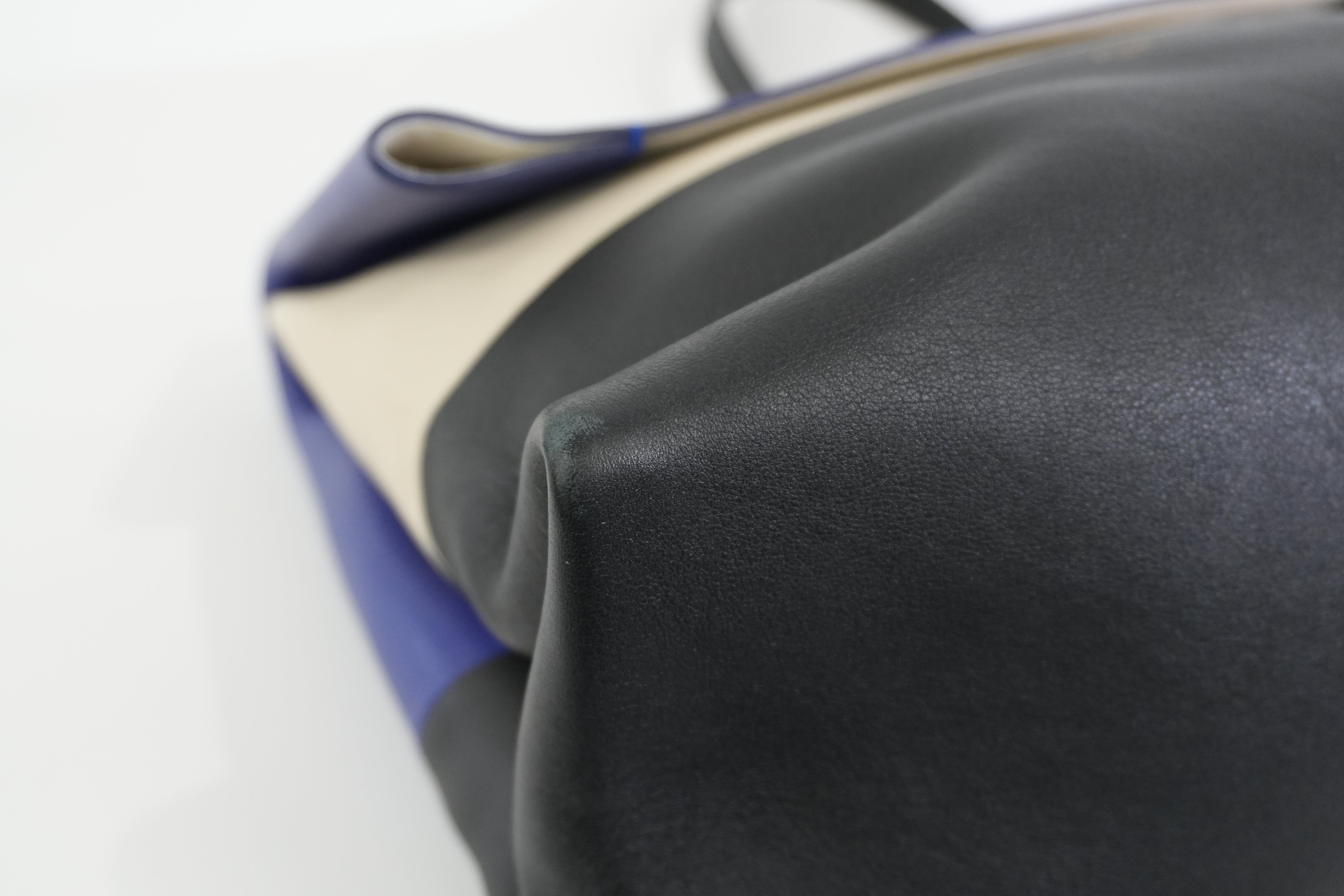 Pre-owned Celine All Soft Tricolor Tote Bag Blue