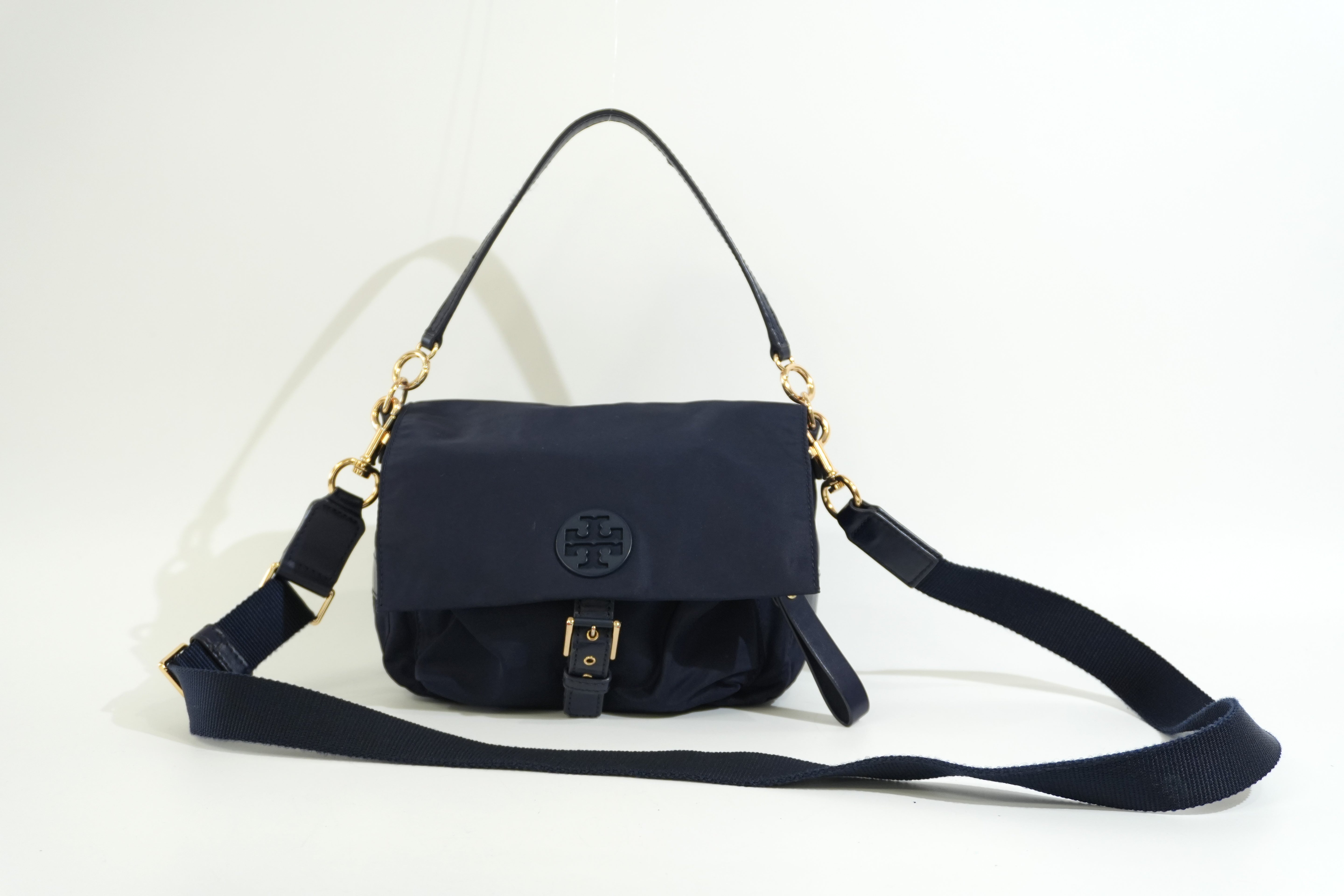 Pre-owned Tory Burch Crossbody Bag Blue