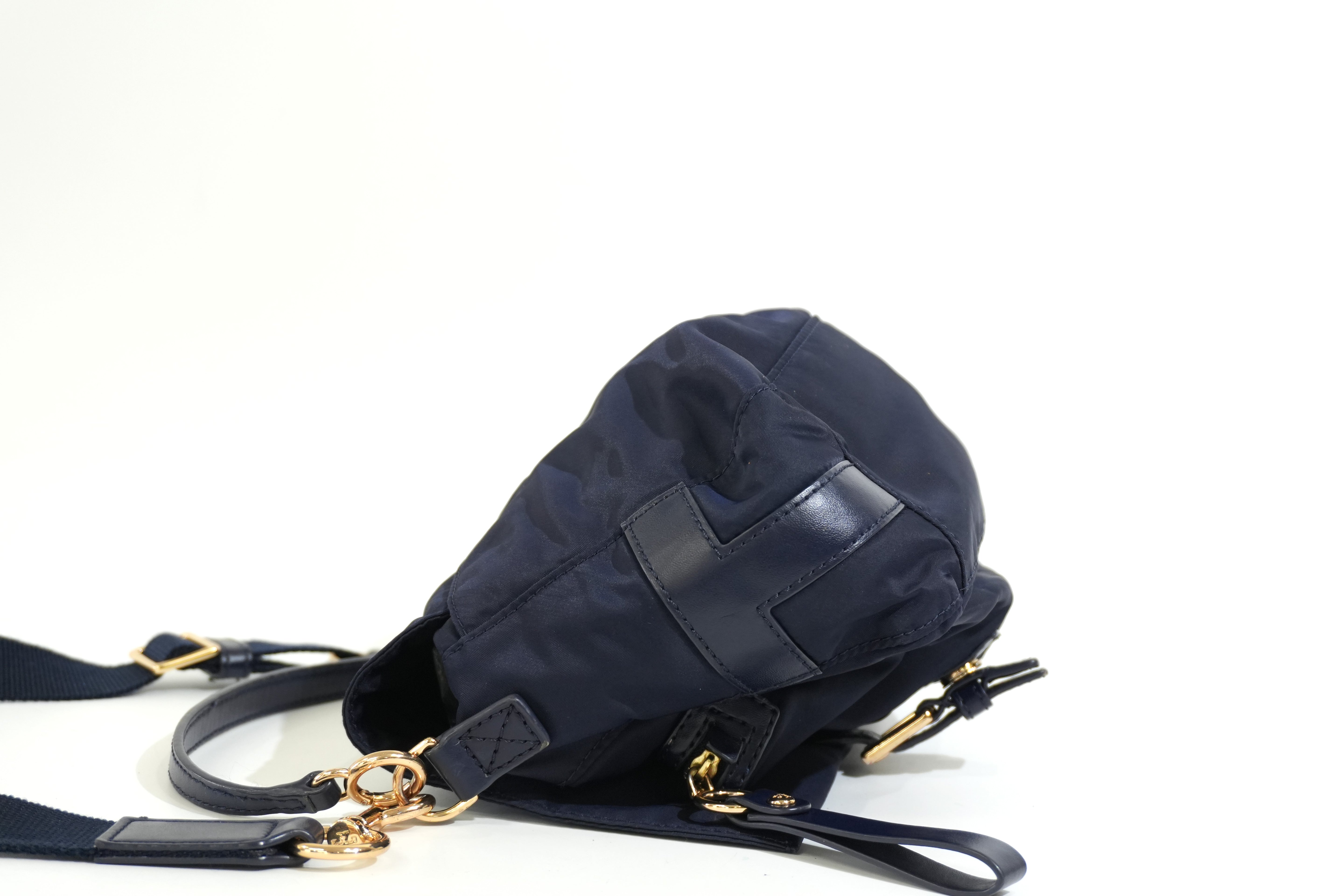 Pre-owned Tory Burch Crossbody Bag Blue