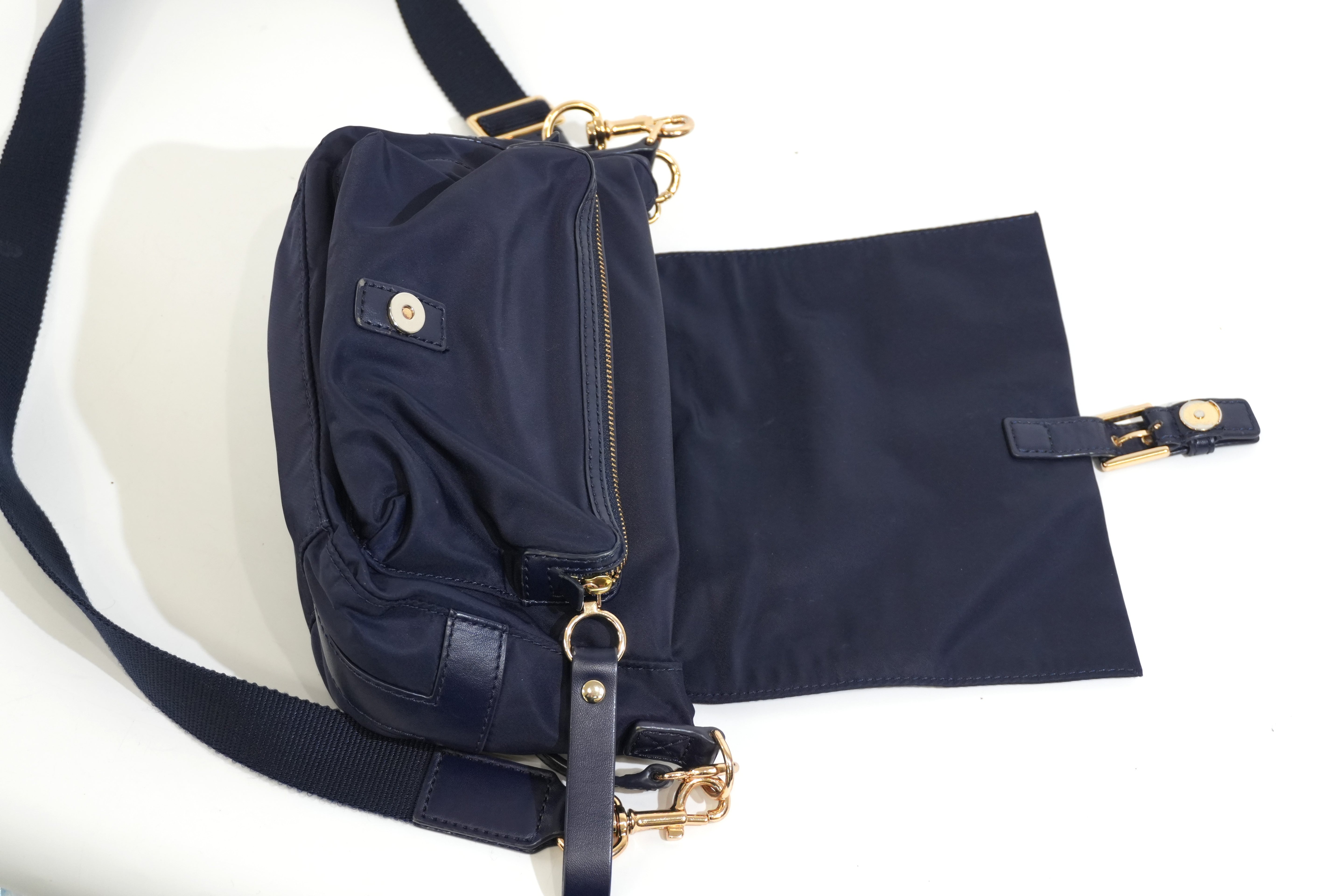 Pre-owned Tory Burch Crossbody Bag Blue