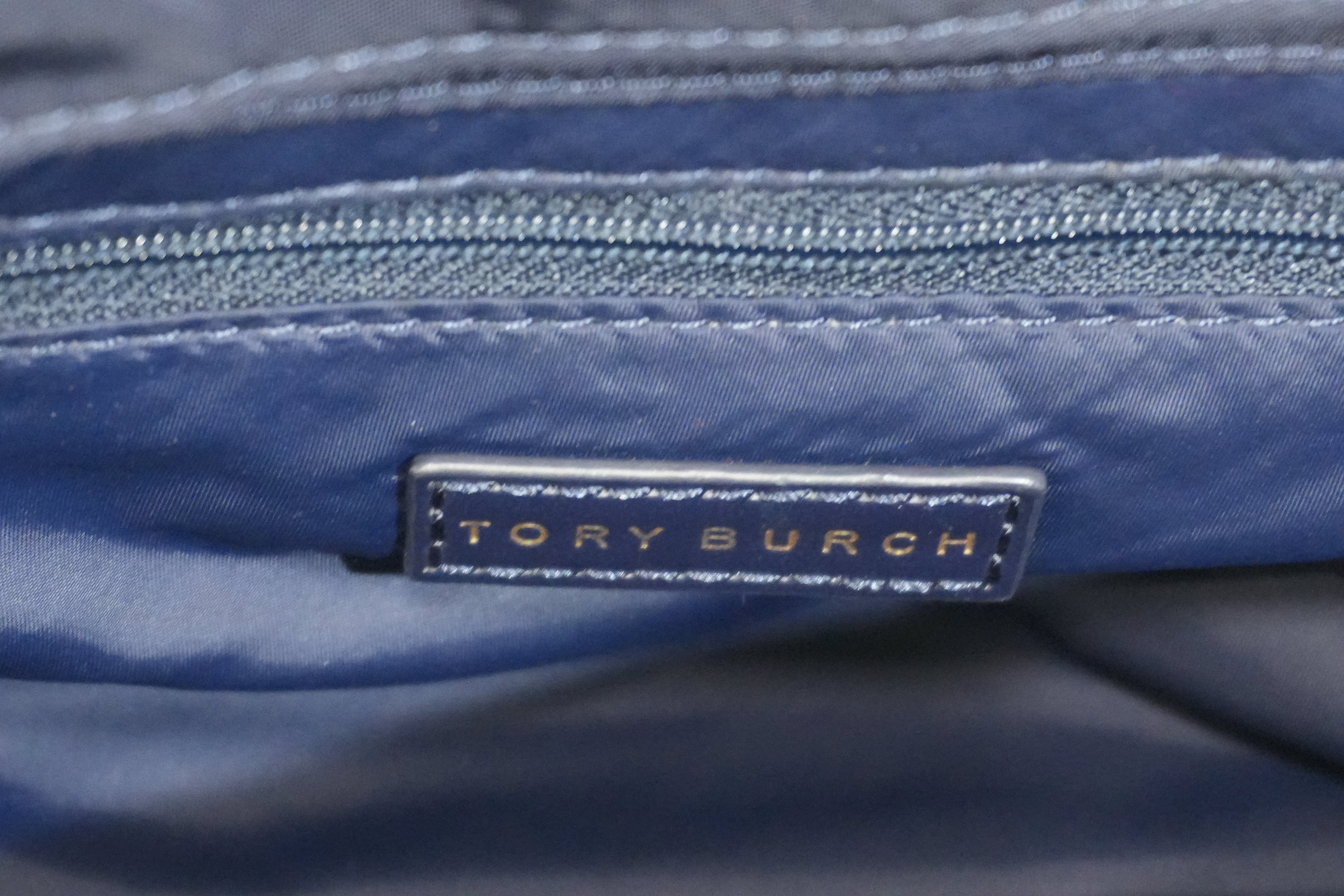 Pre-owned Tory Burch Crossbody Bag Blue