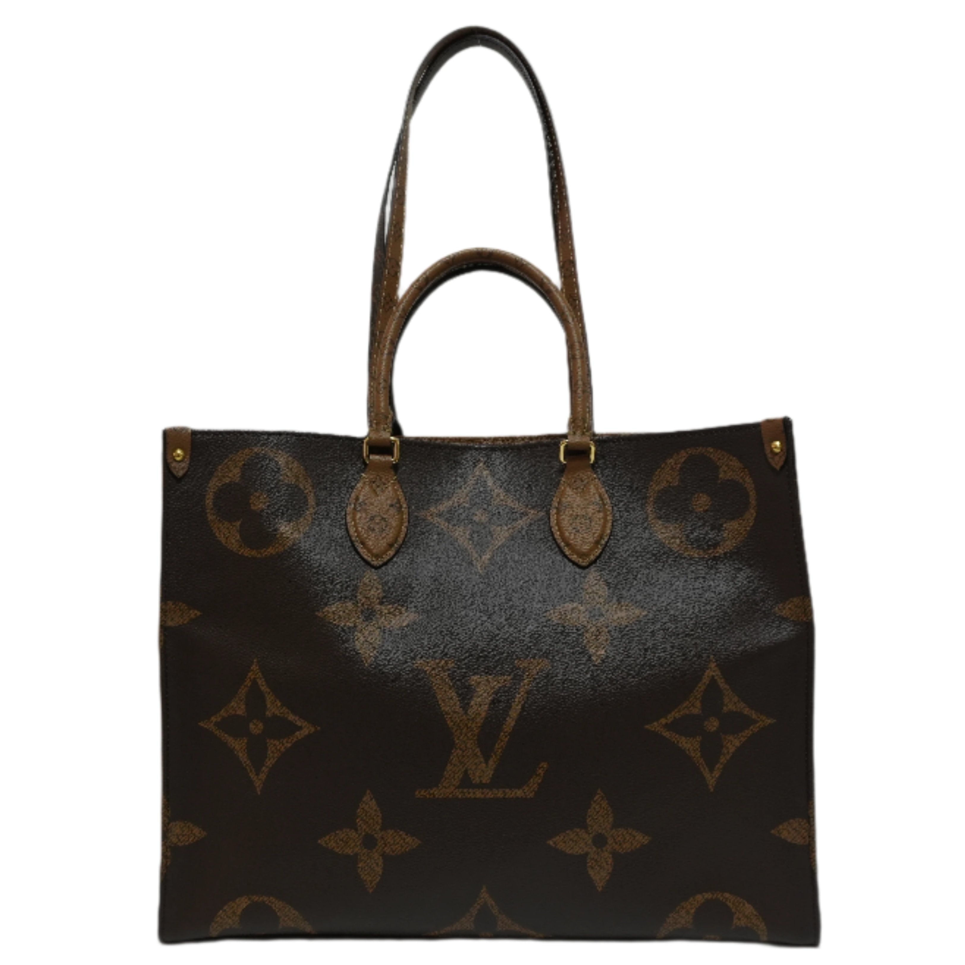 Louis Vuitton Reverse Giant On the Go GM Tote Bag Used