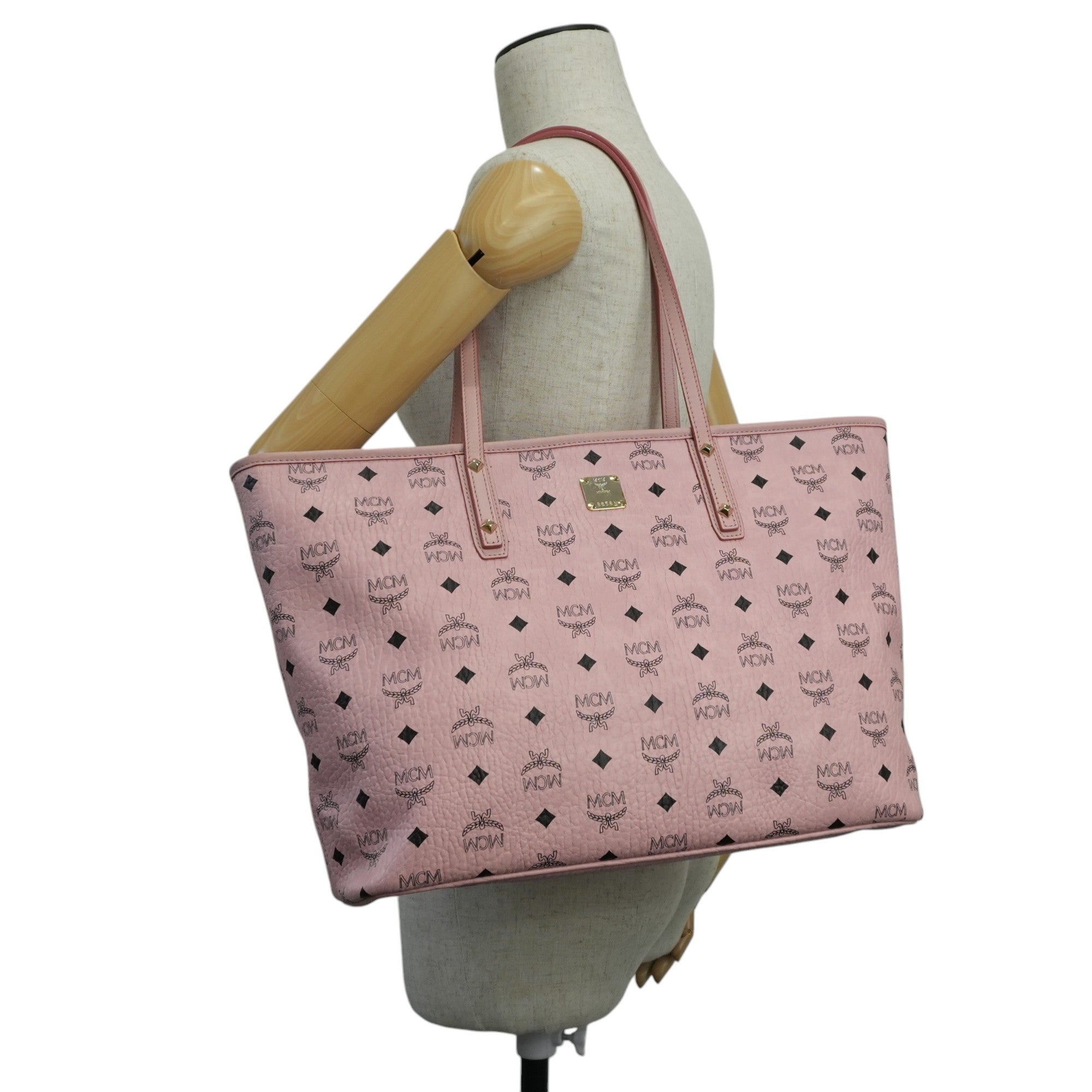 MCM Tote Bag Pink Used