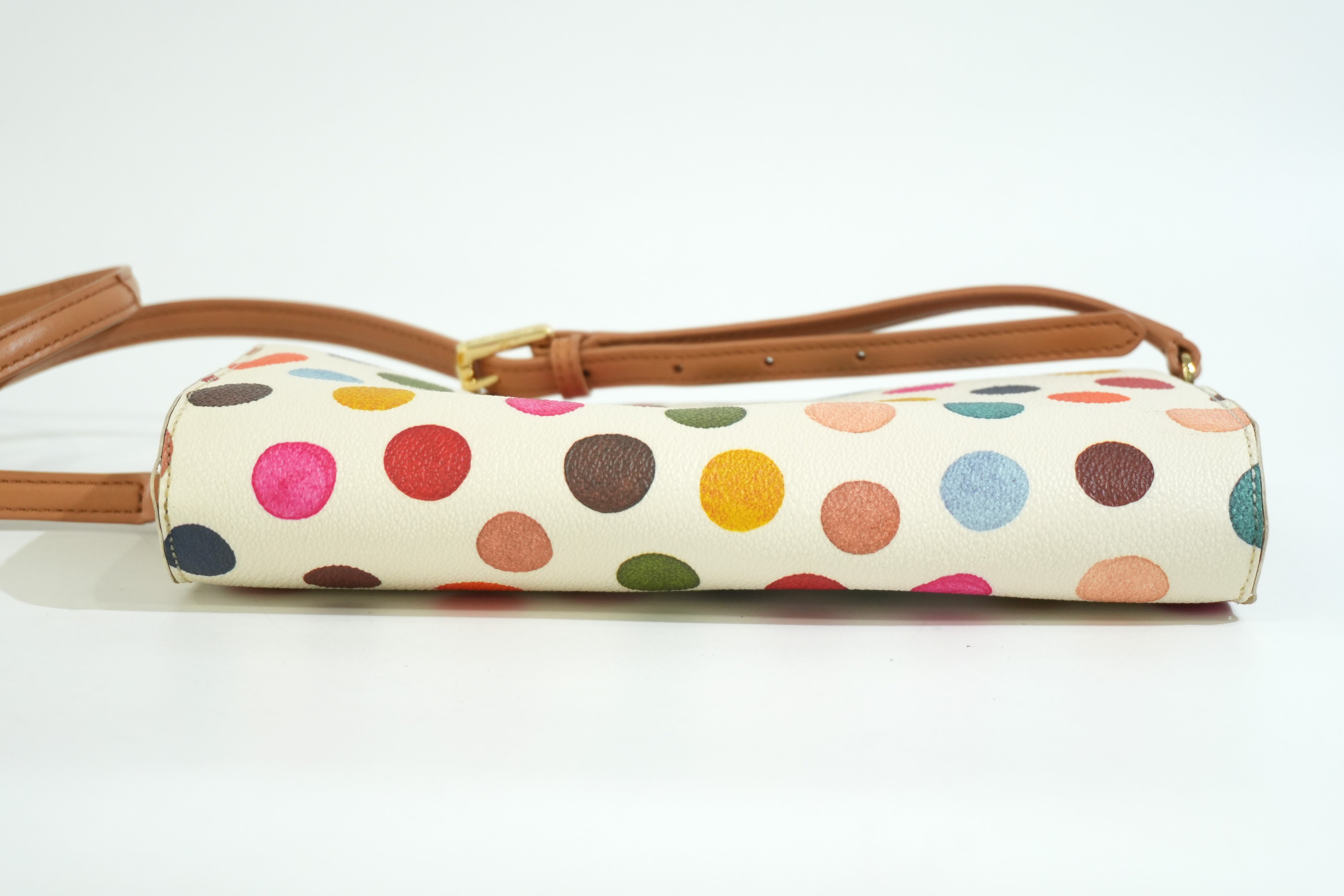 Pre-owned Tory Burch Polka Dots Crossbody Bag Multicolor