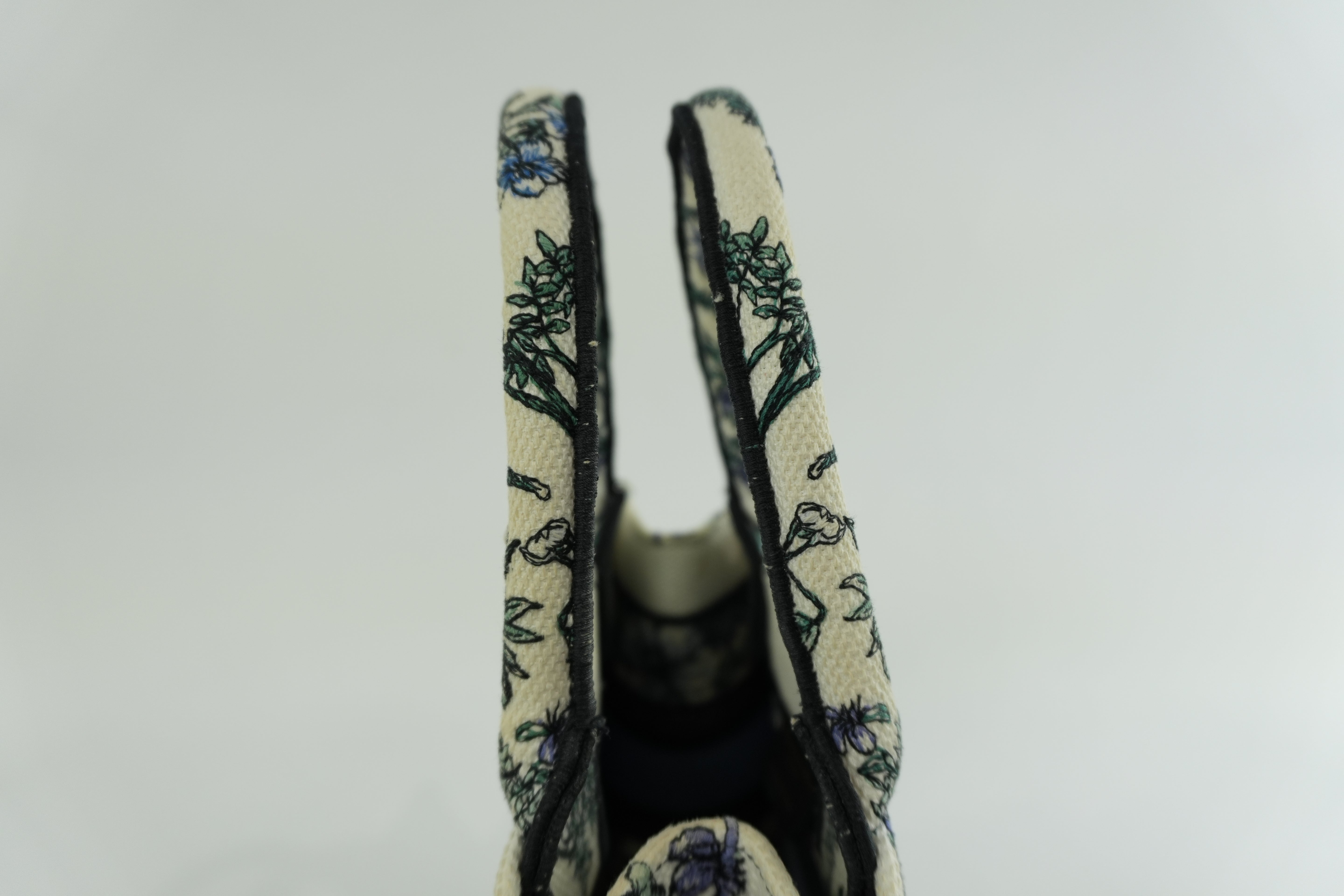 Christian Dior Canvas Book Tote Bag Multicolor Small Used