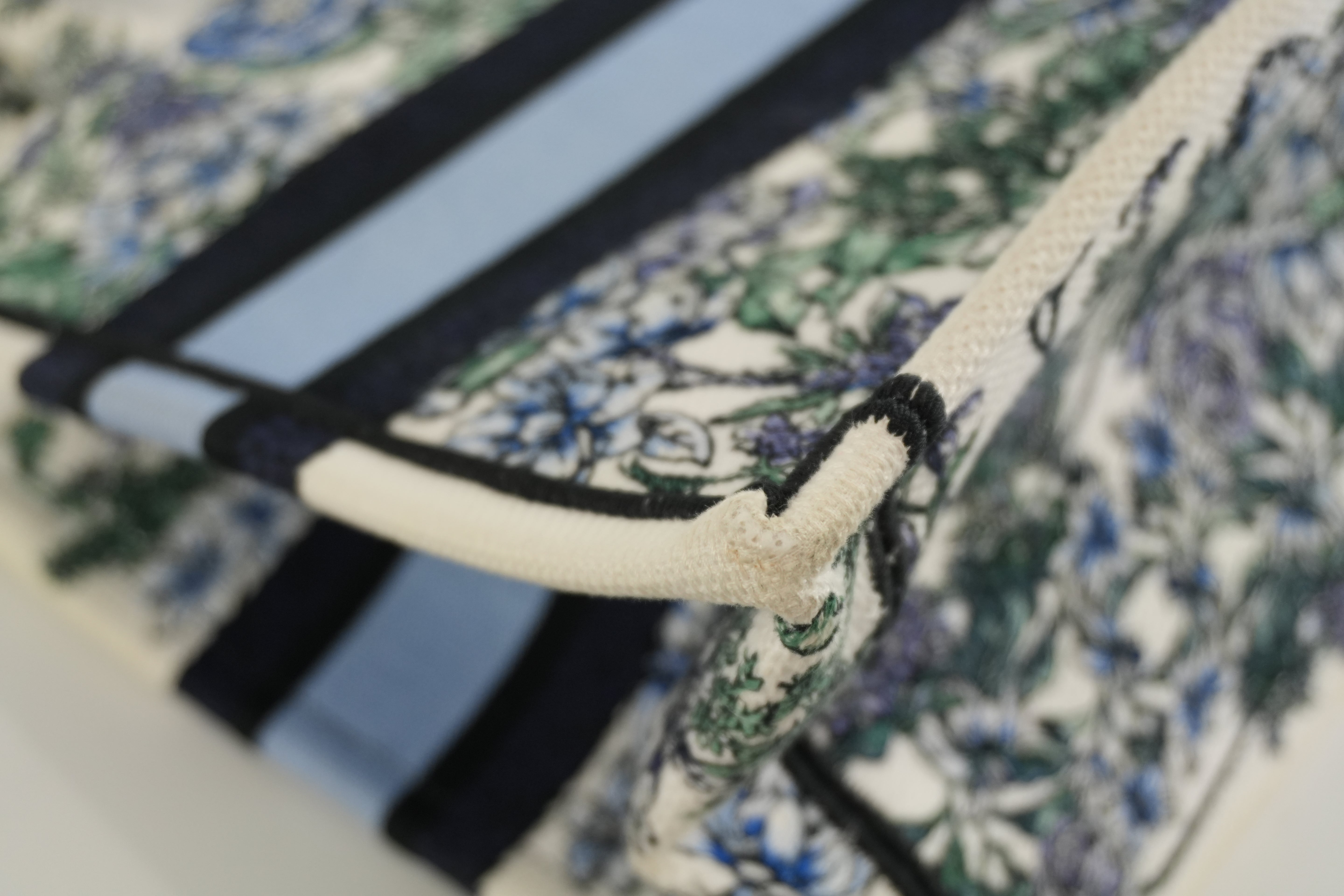 Christian Dior Canvas Book Tote Bag Multicolor Small Used