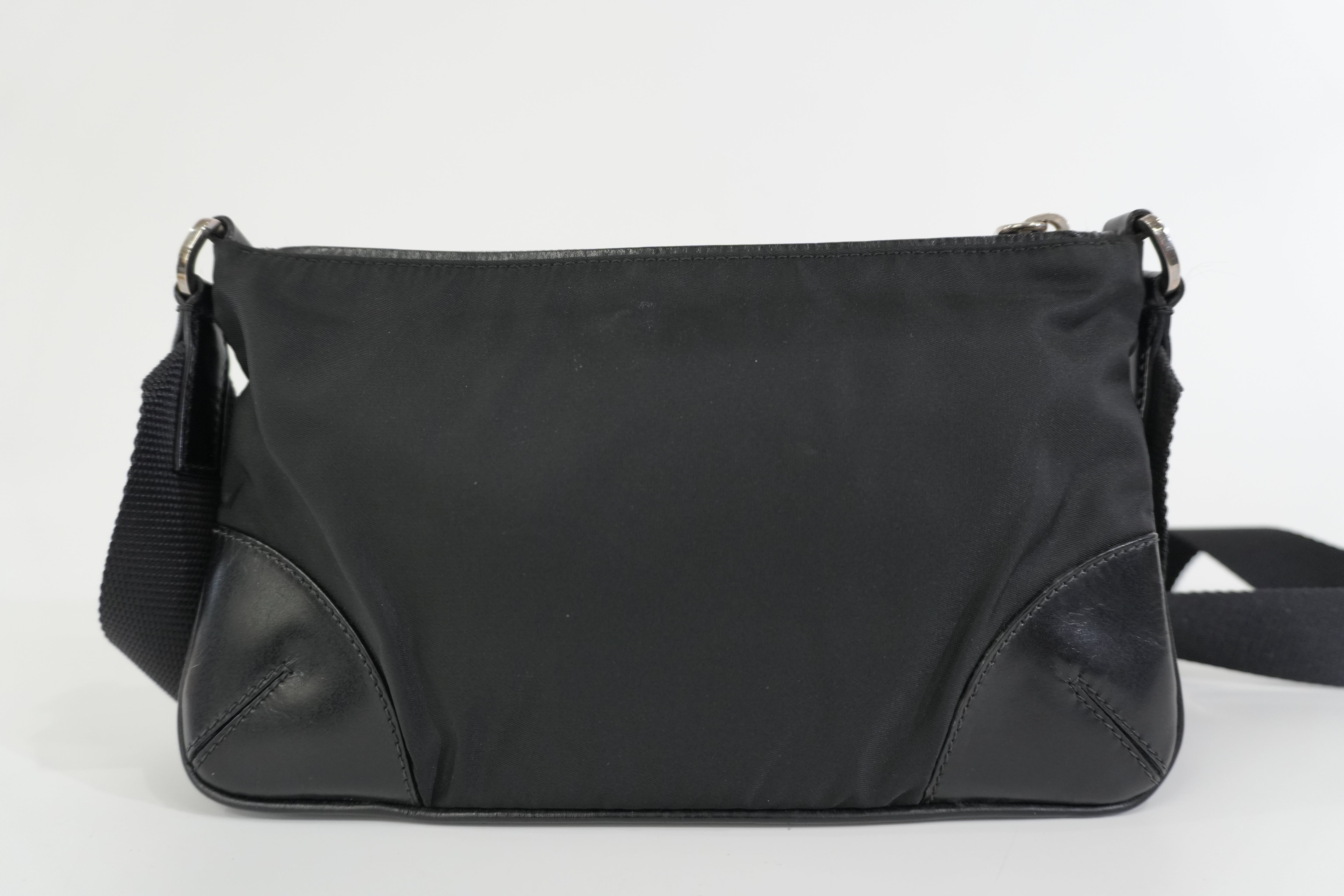 Pre-owned Prada Nylon Shoulder Bag Black