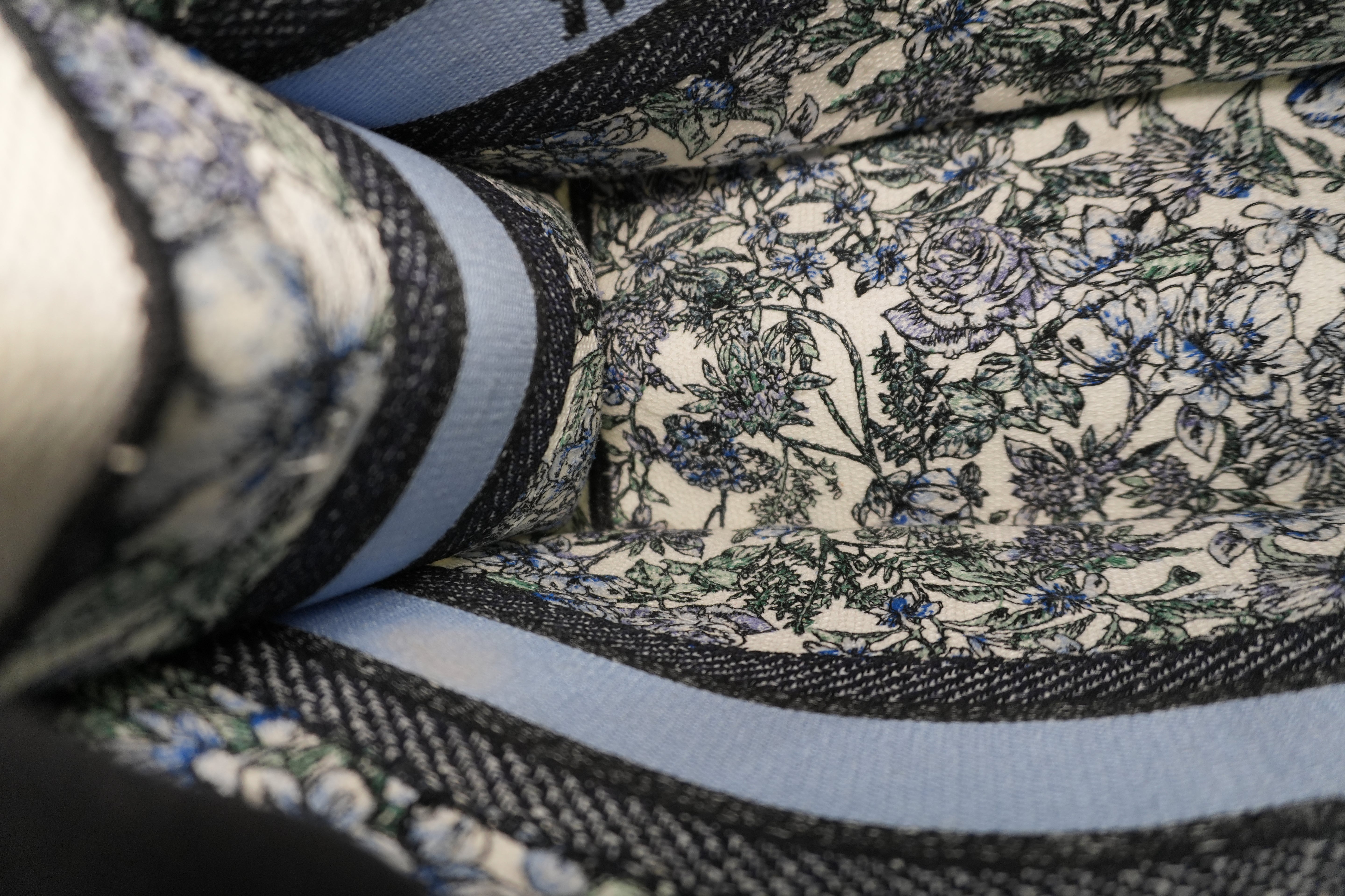 Christian Dior Canvas Book Tote Bag Multicolor Small Used