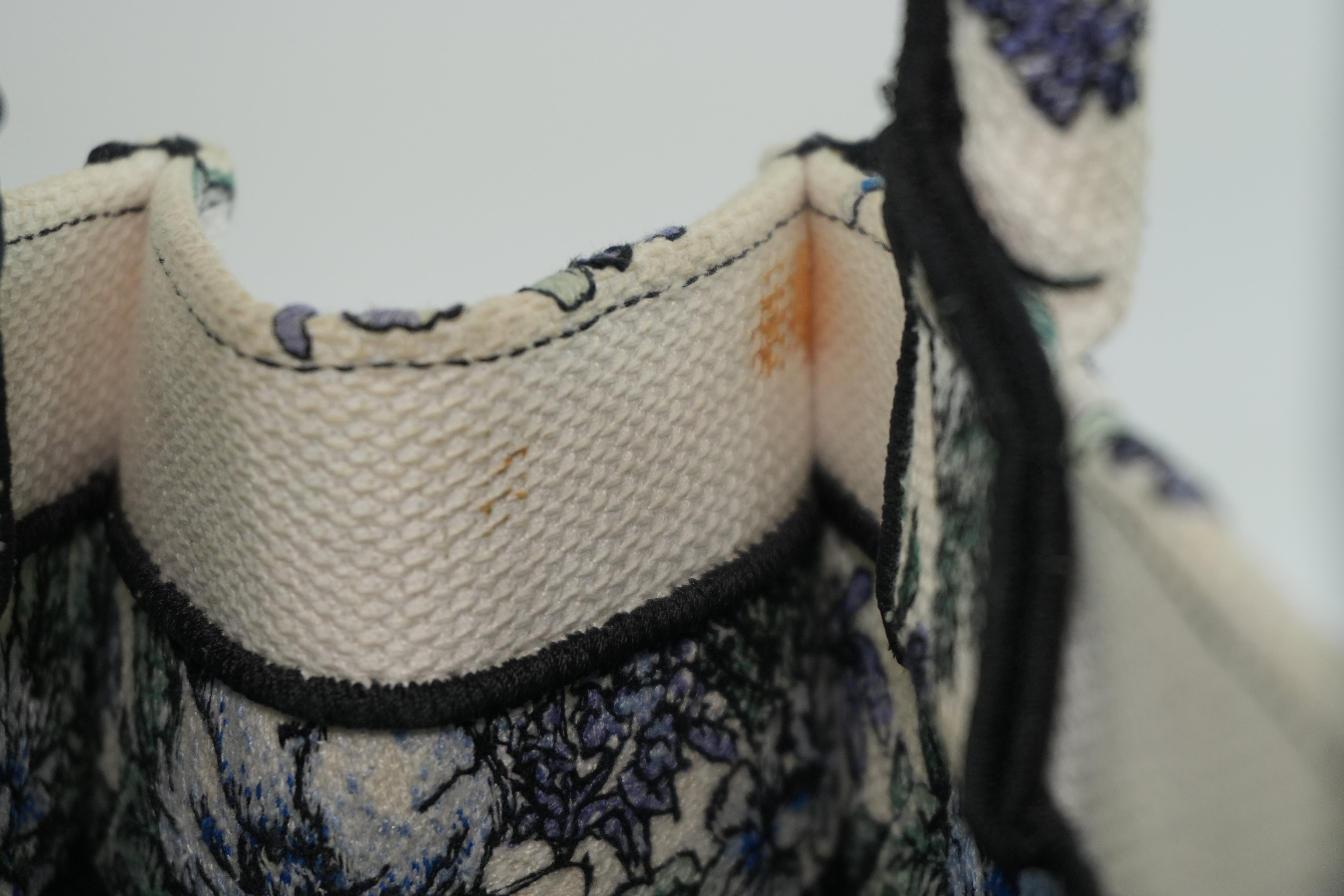 Christian Dior Canvas Book Tote Bag Multicolor Small Used