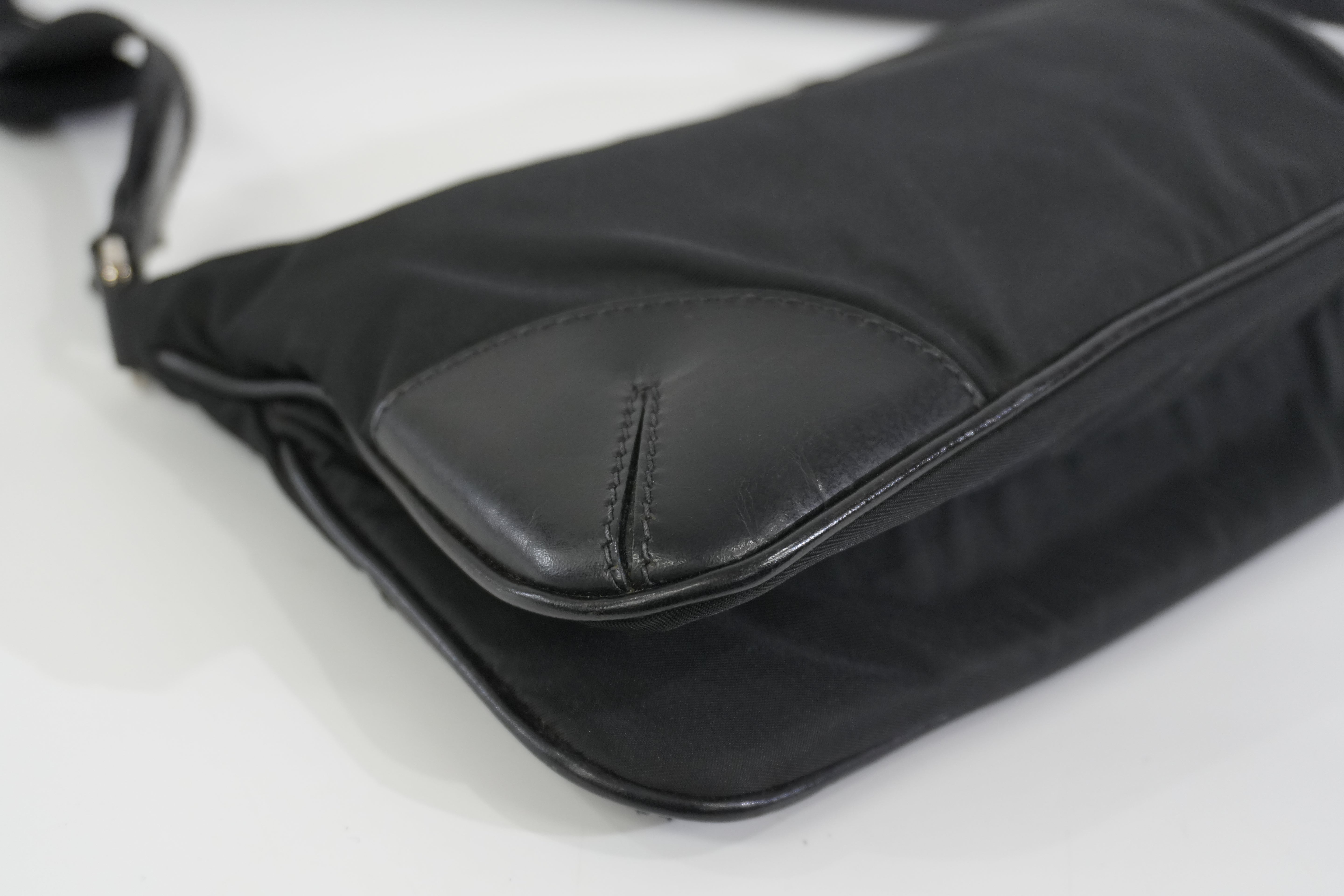 Pre-owned Prada Nylon Shoulder Bag Black