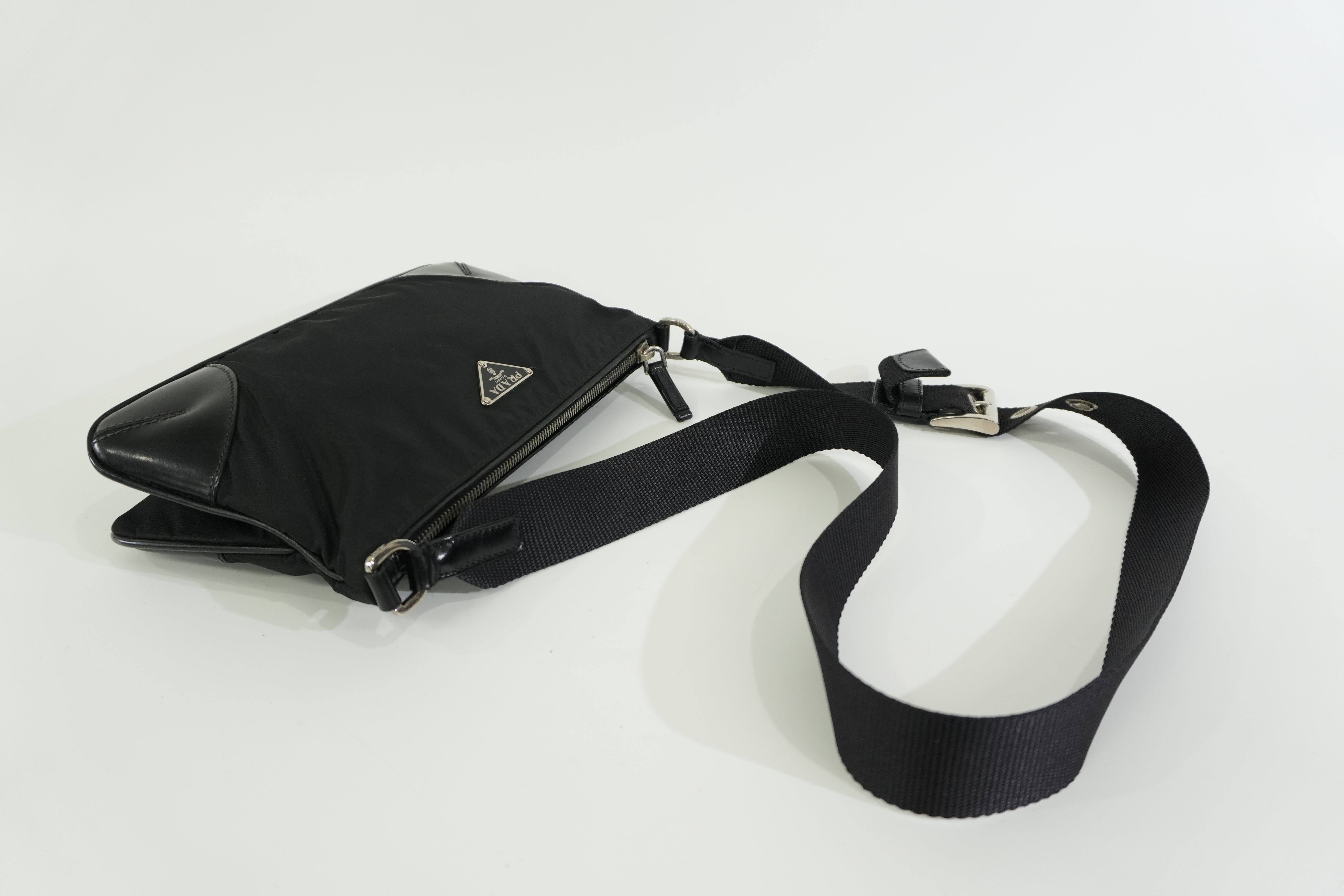 Pre-owned Prada Nylon Shoulder Bag Black