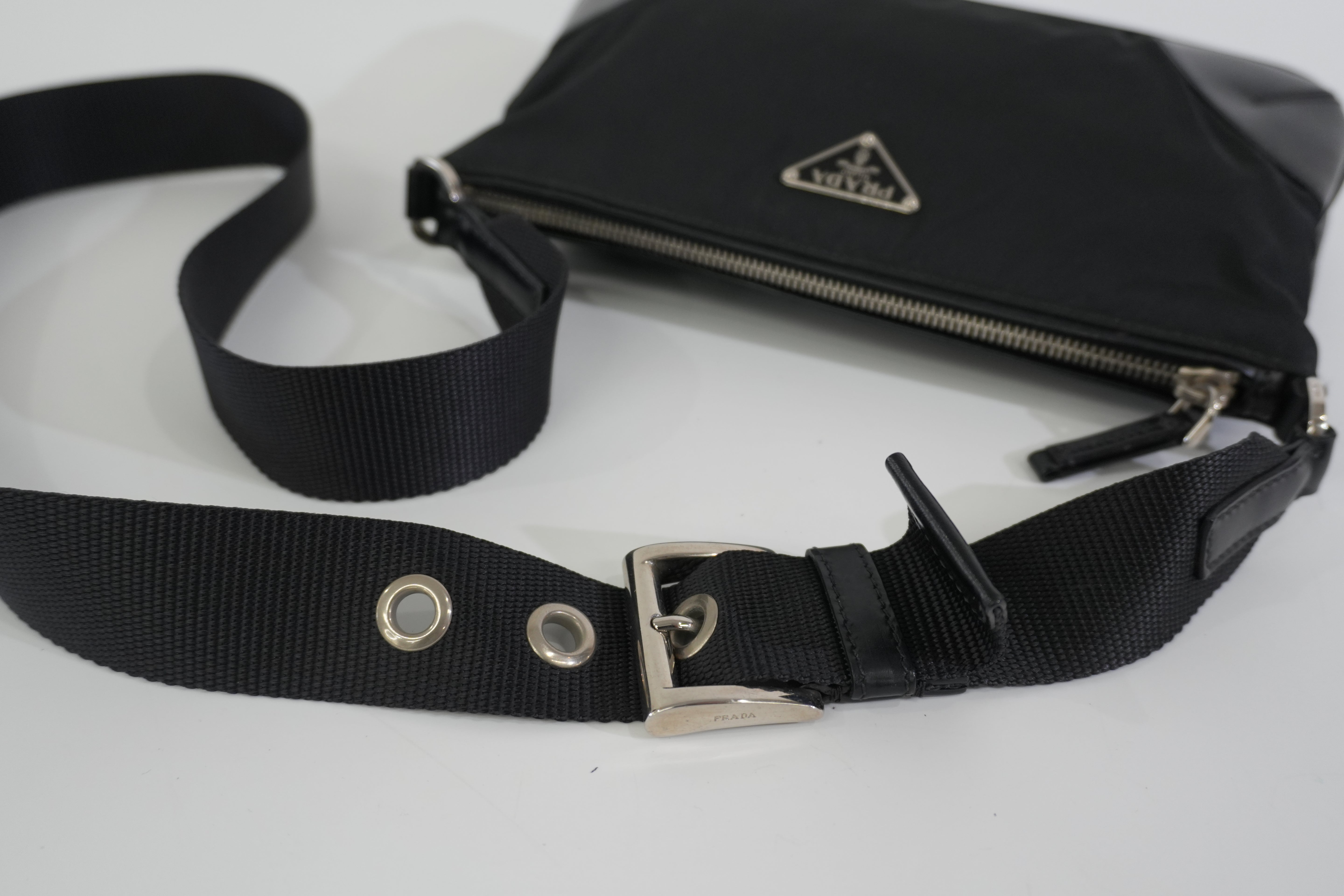 Pre-owned Prada Nylon Shoulder Bag Black