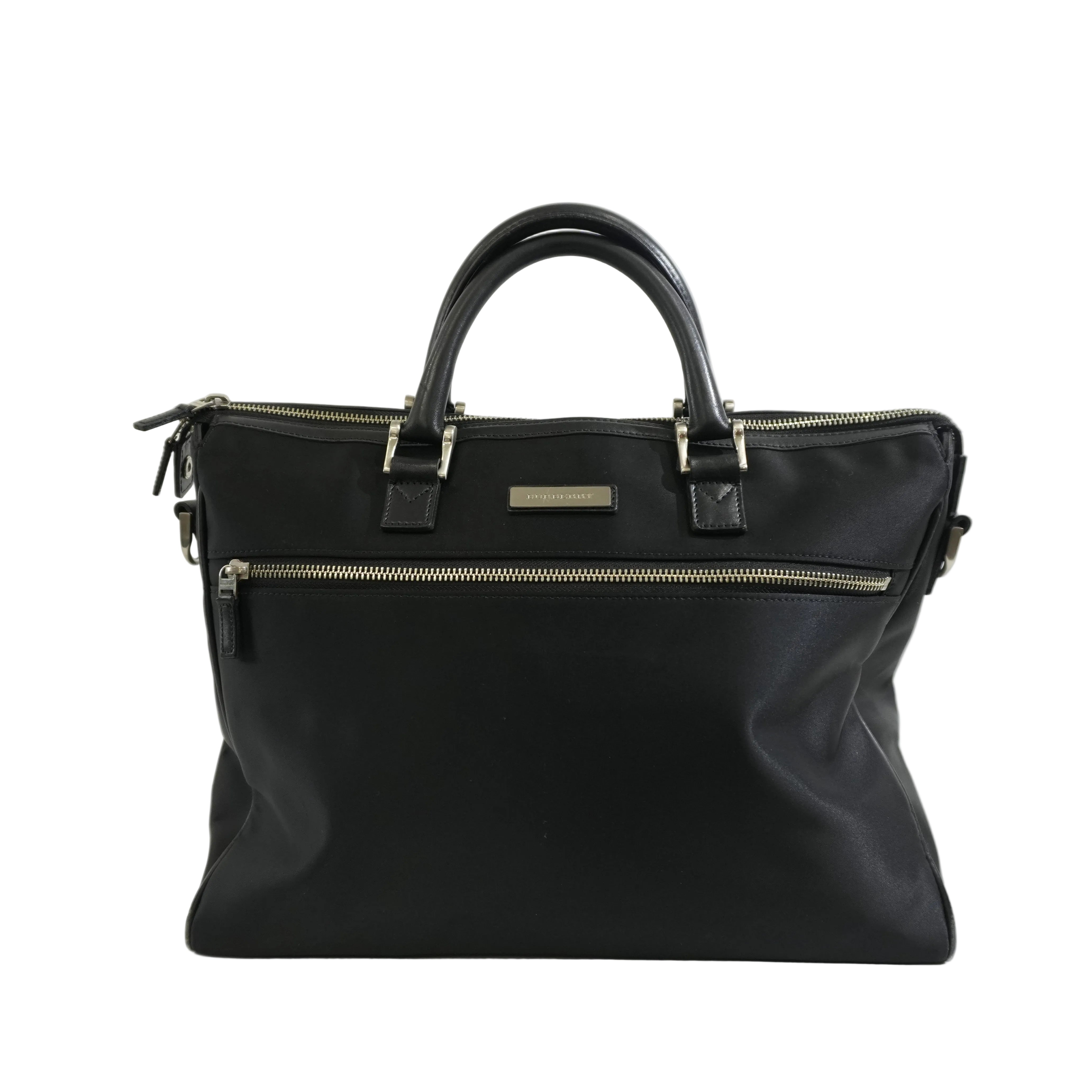 Pre-owned Burberry Briefcase Handbag Black